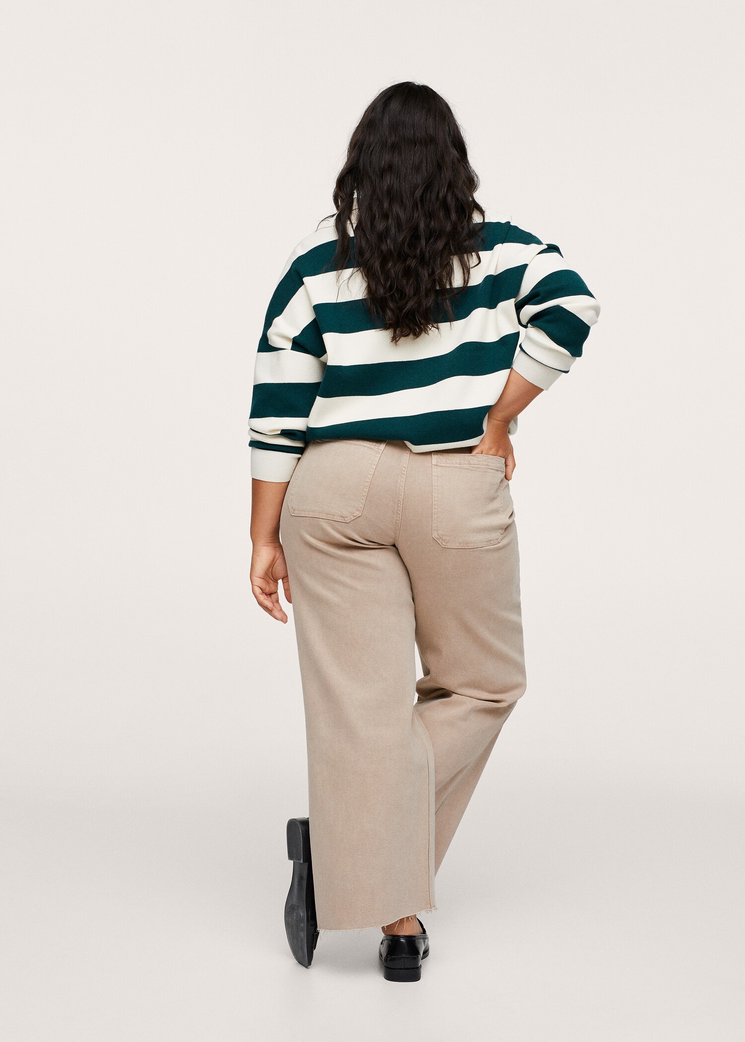 Jeans culotte high waist - Reverse of the article