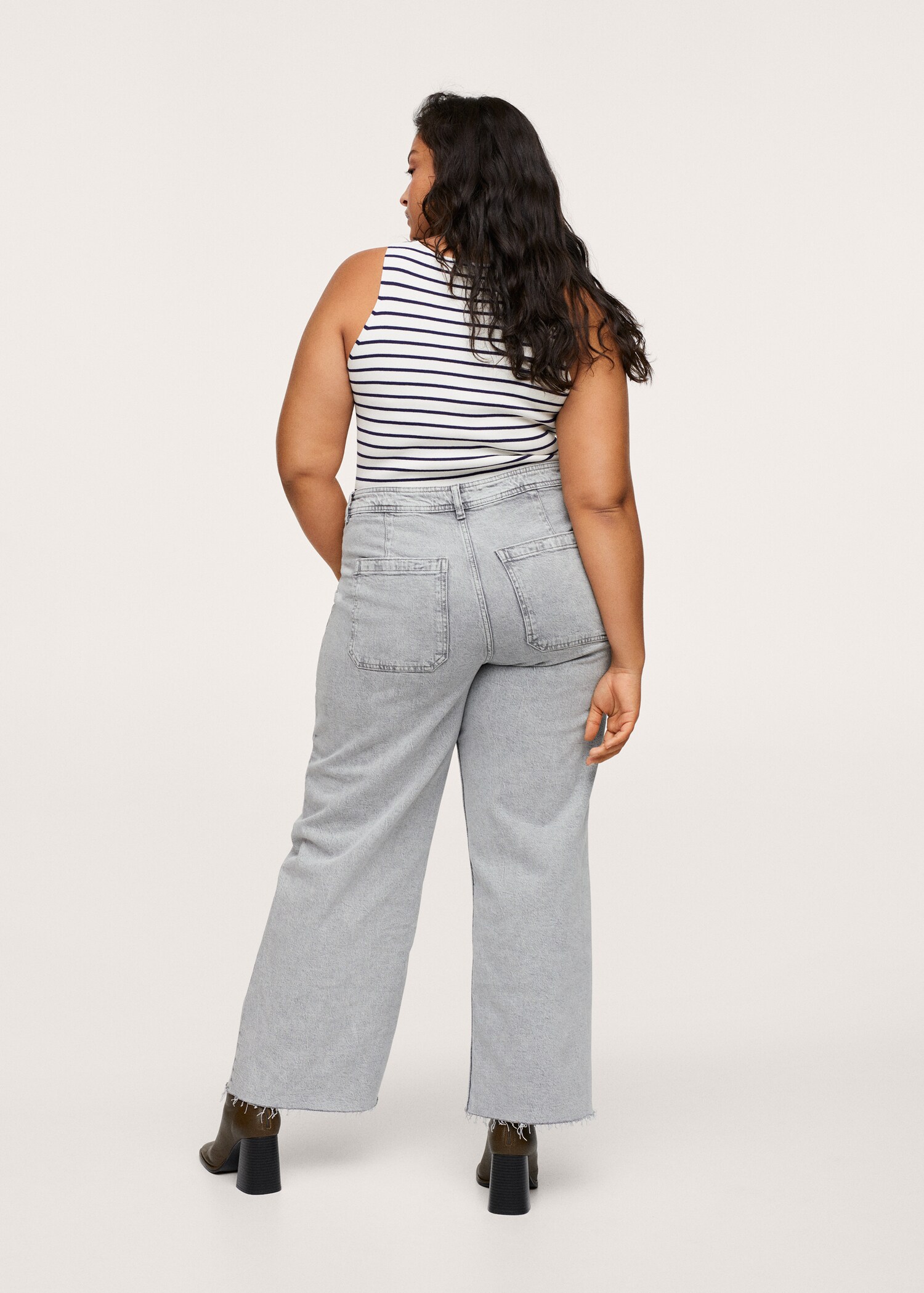 Jeans culotte high waist - Reverse of the article