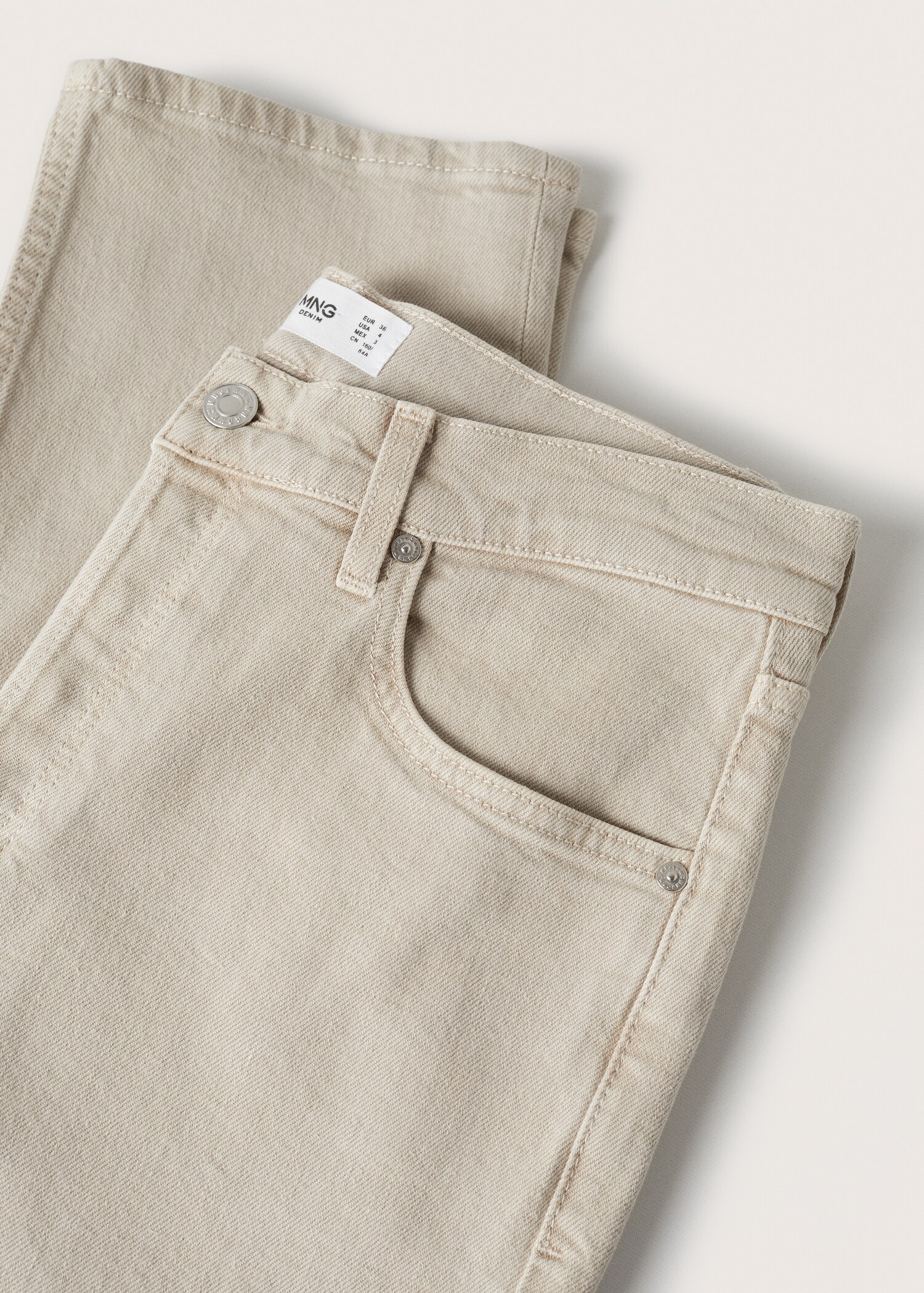 Medium-waist cropped slim-fit jeans - Details of the article 8
