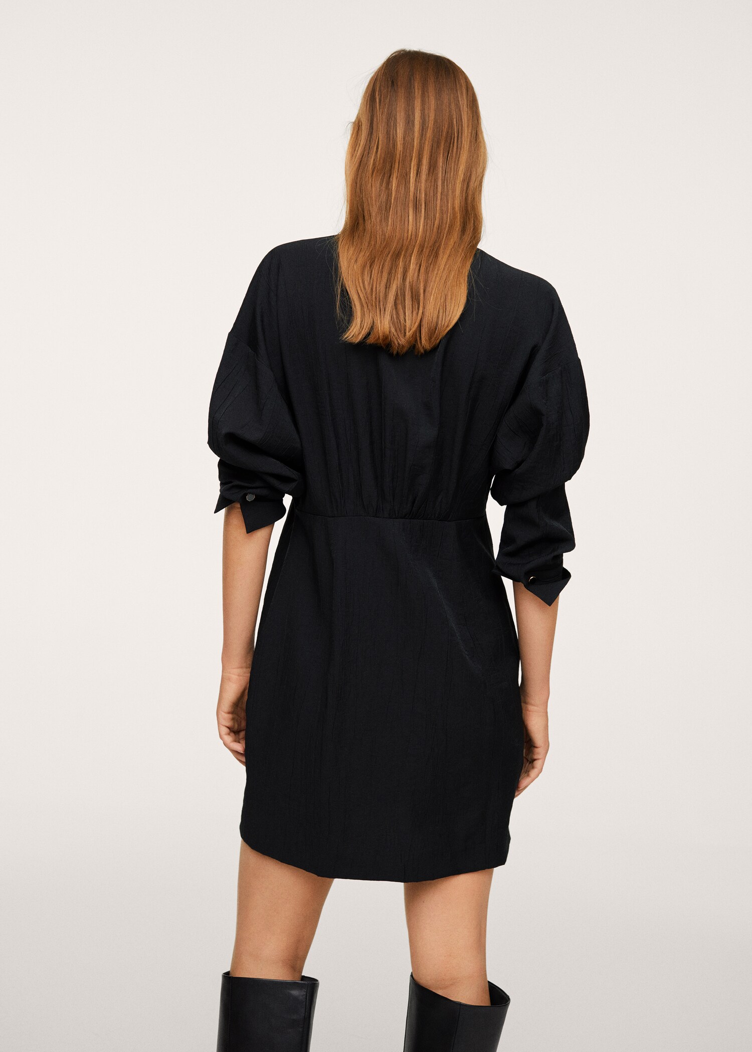 Vestido manga abullonada - Reverso del artículo