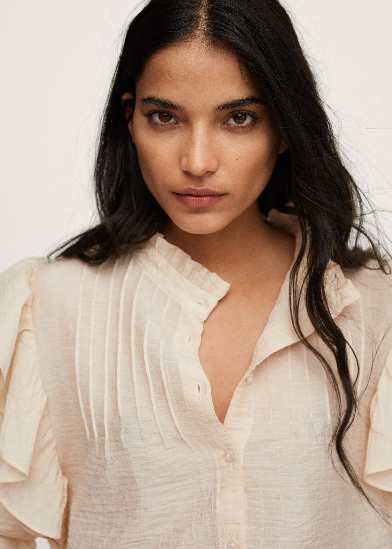 Blusa lyocell volantes - Detalle del artículo 1