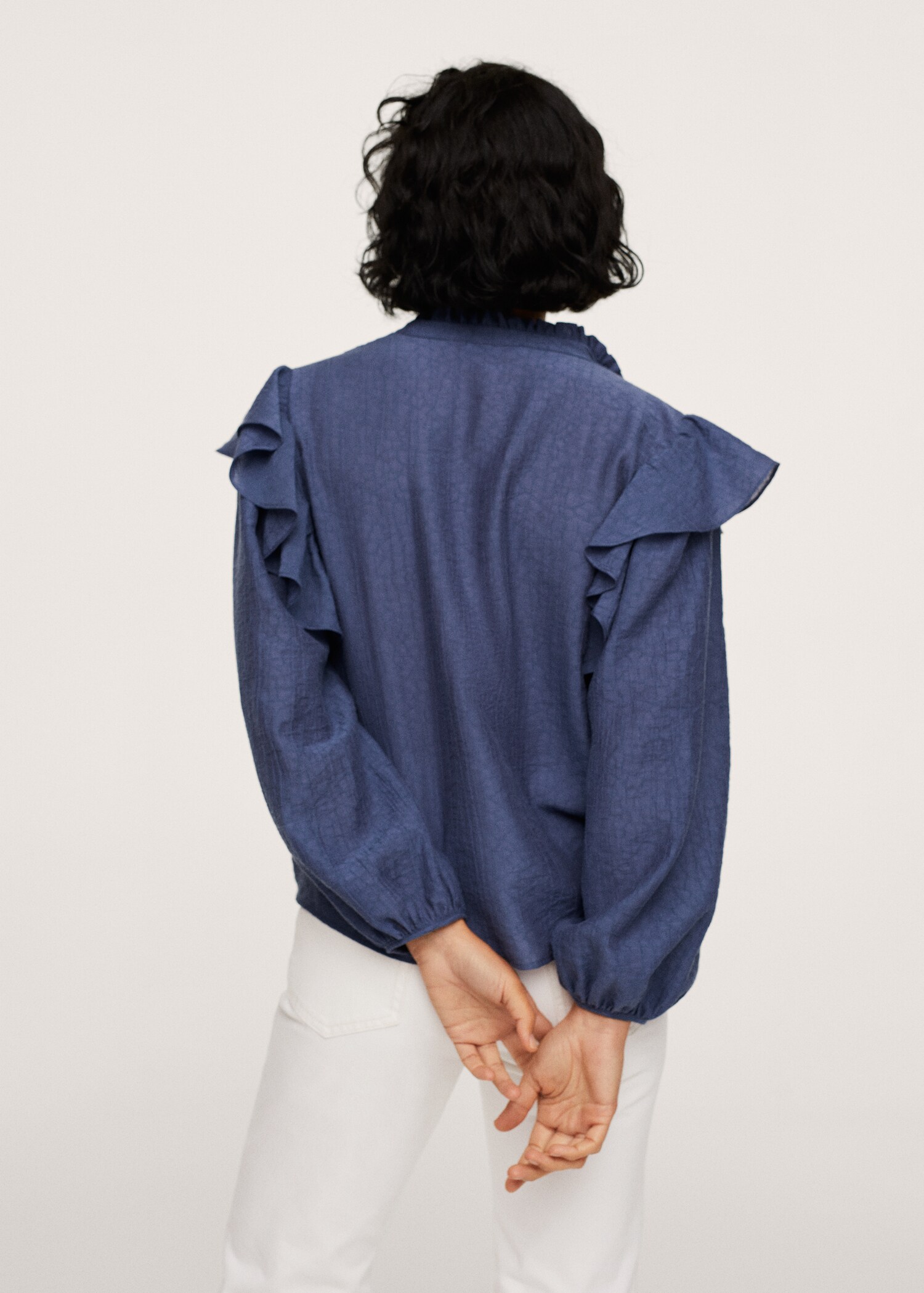 Blusa lyocell volantes - Reverso del artículo