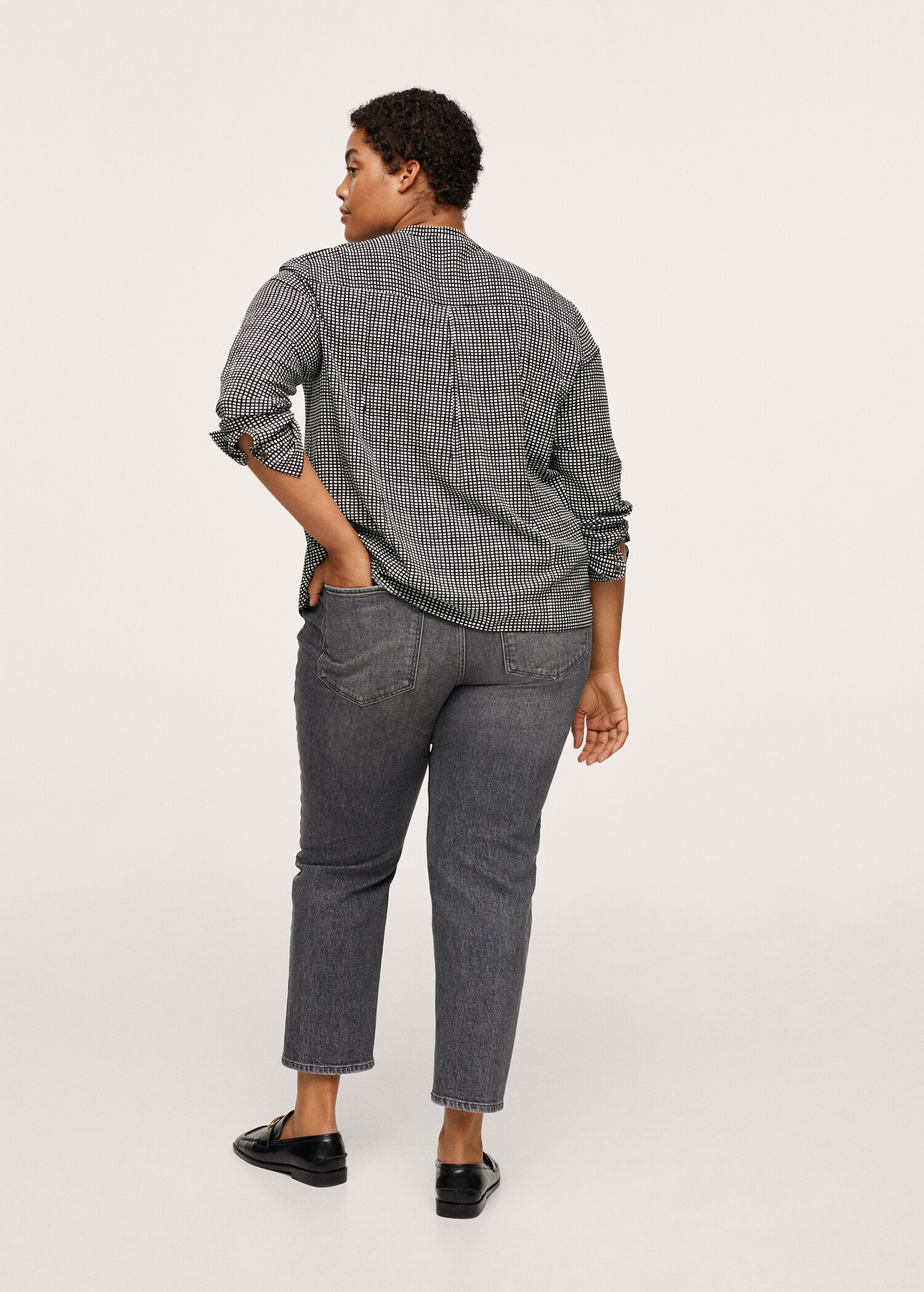 Flowy printed blouse - Reverse of the article
