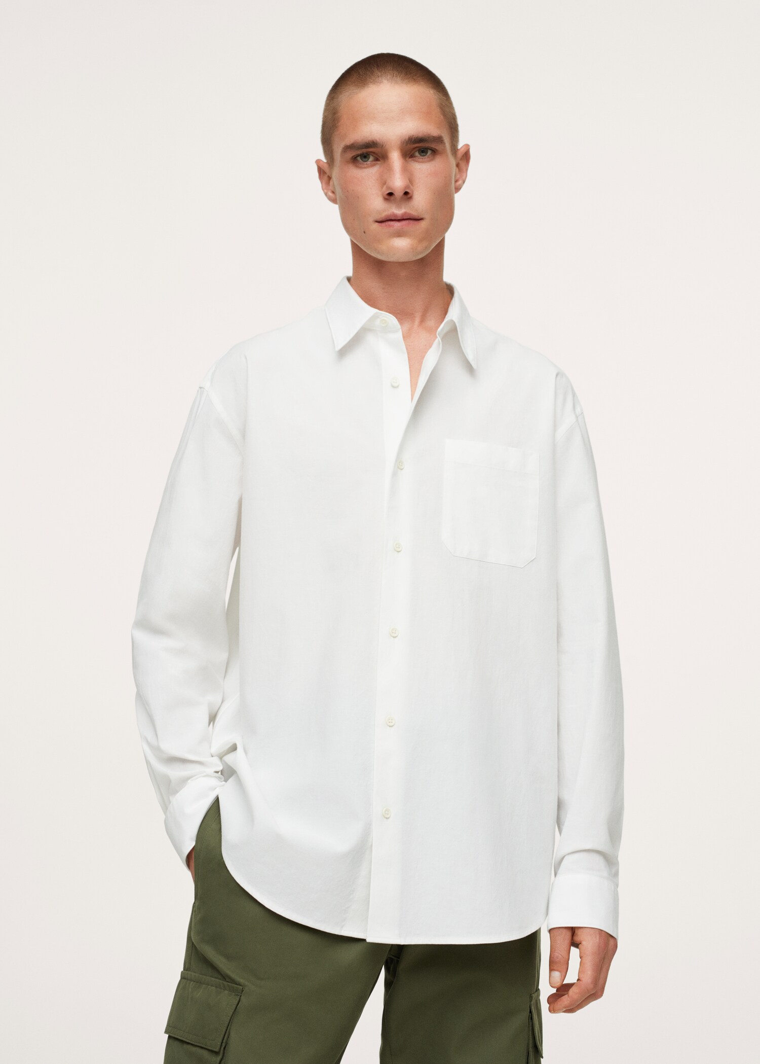 Relaxed-fit cotton shirt - Medium plane