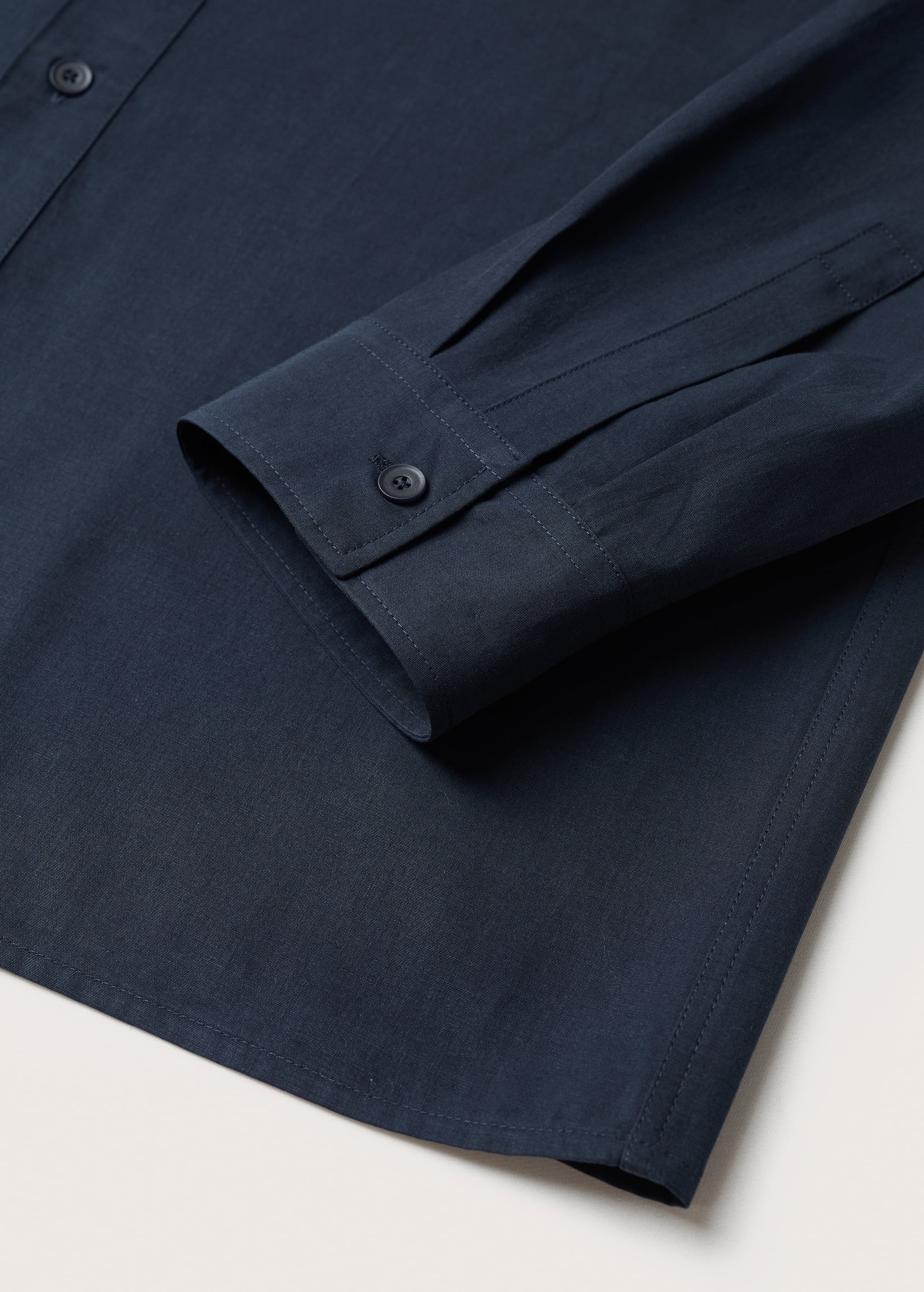 Cotton lyocell shirt with pockets - Details of the article 7