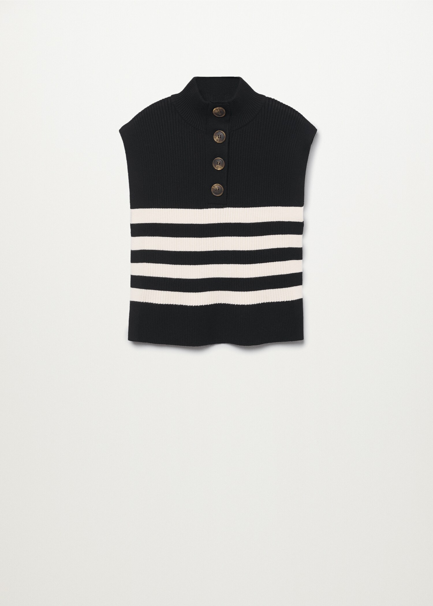 Chaleco punto cuello botones - Artículo sin modelo