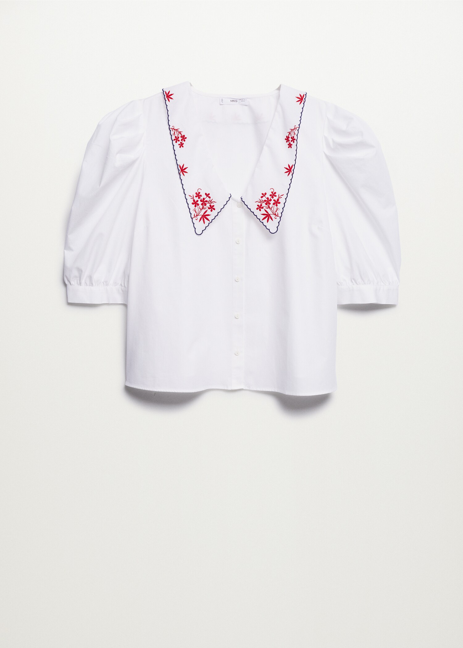 Embroidered cotton blouse - Article without model