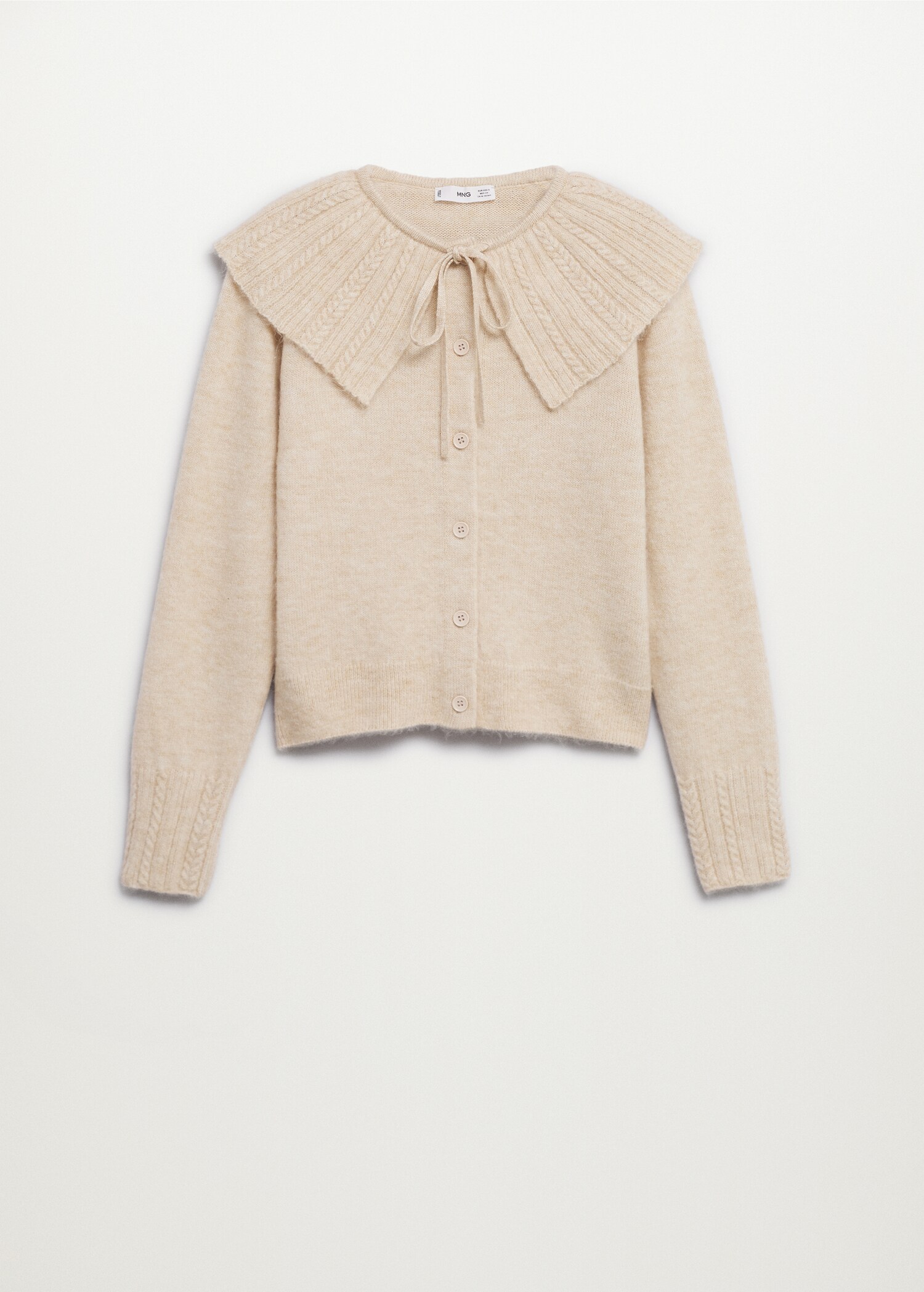 Baby doll-neck cardigan - Article without model