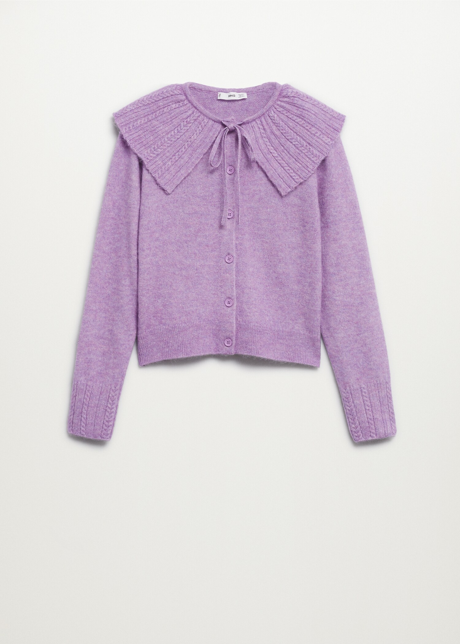 Baby doll-neck cardigan - Article without model