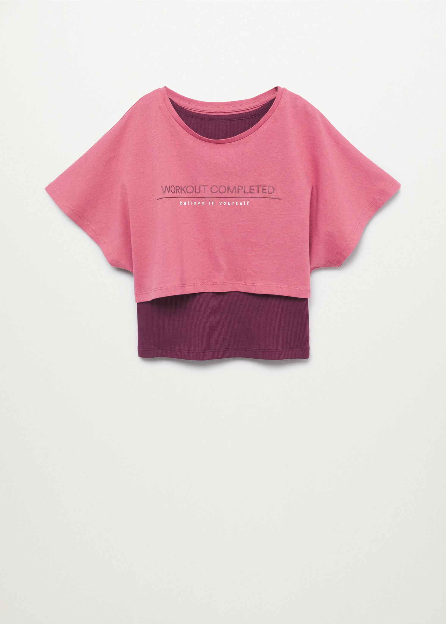 Camiseta combinada mensaje - Artículo sin modelo