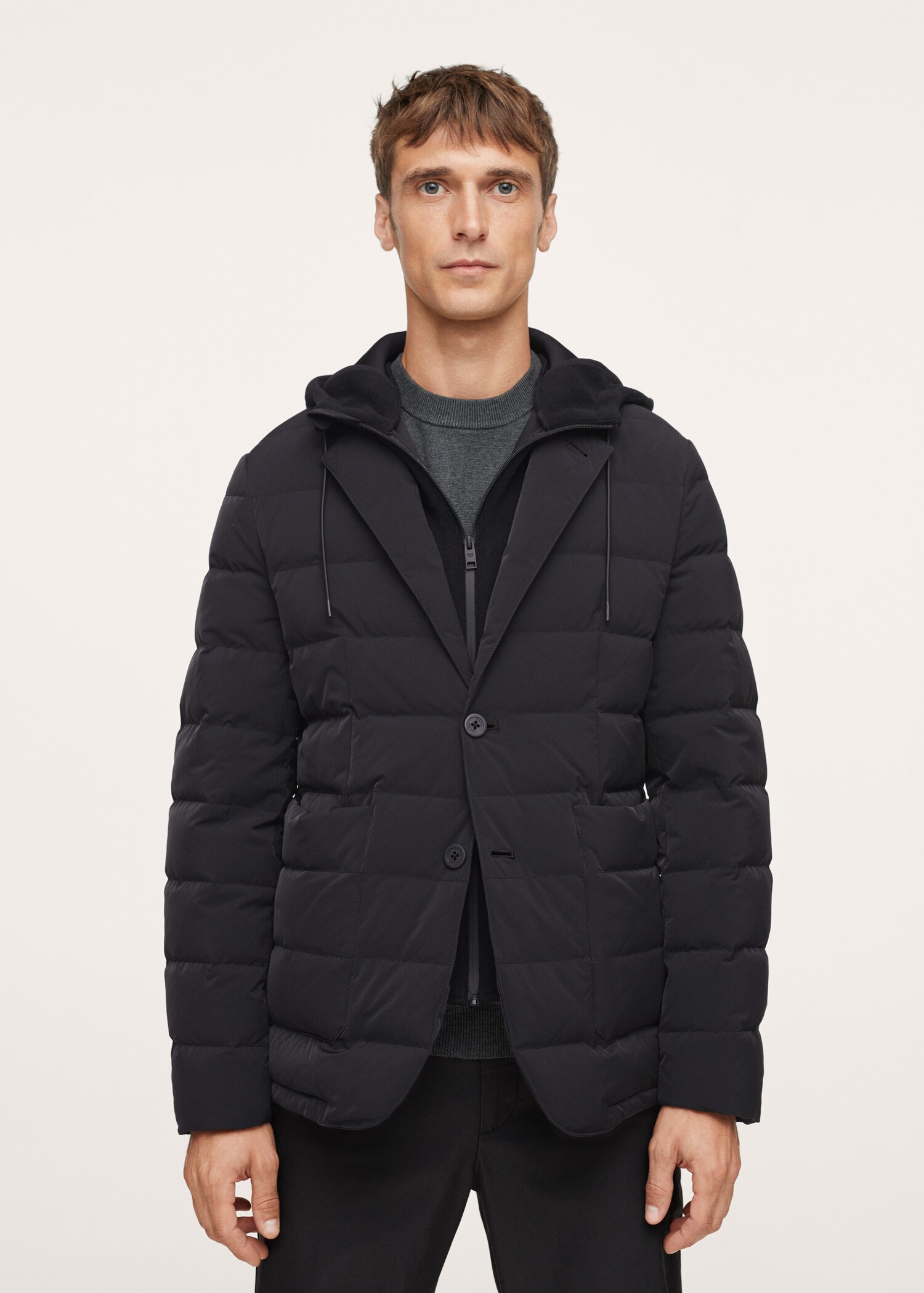 Chaqueta acolchada impermeable - Plano medio