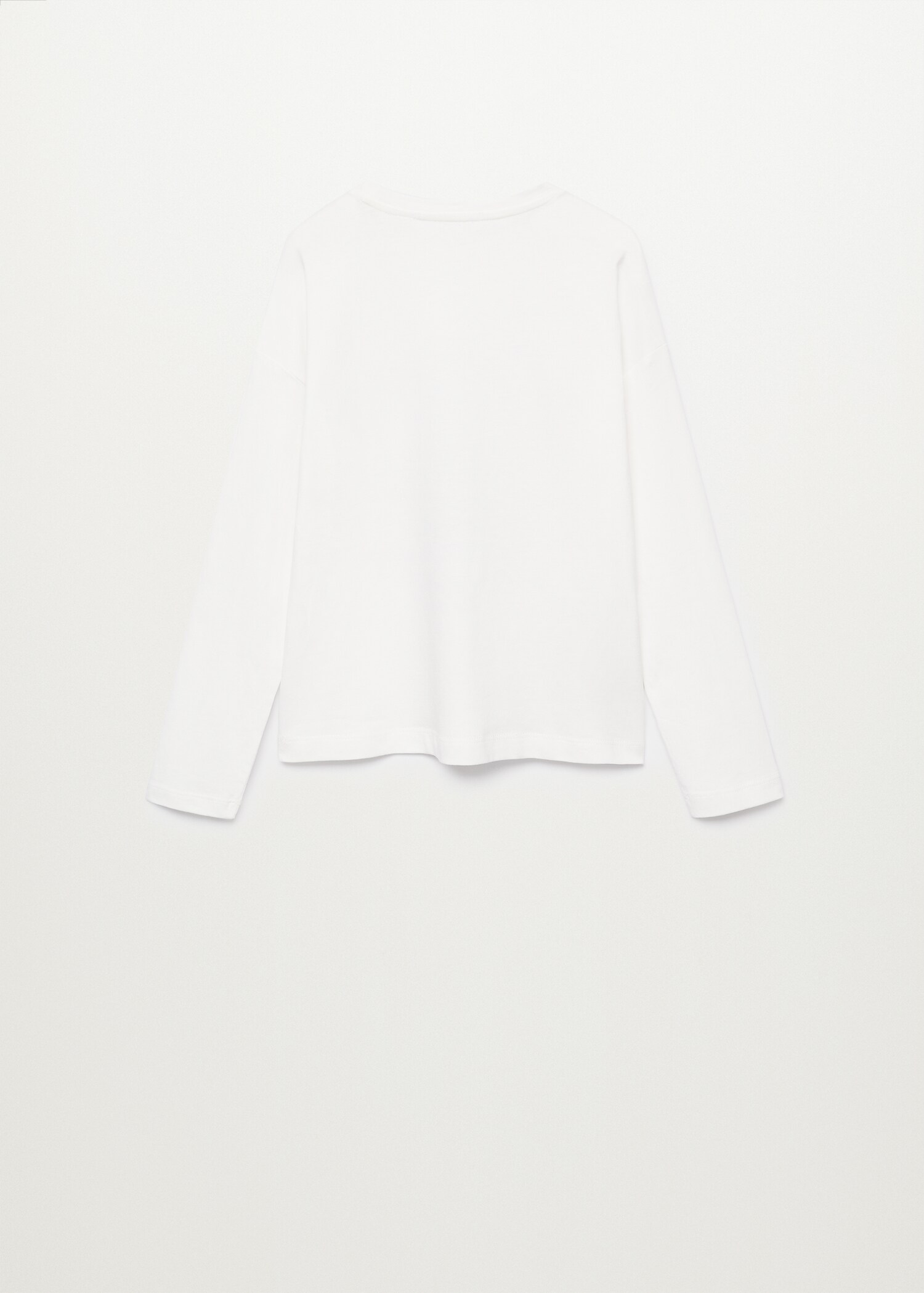 Long-sleeved t-shirt with sequins - Reverse of the article