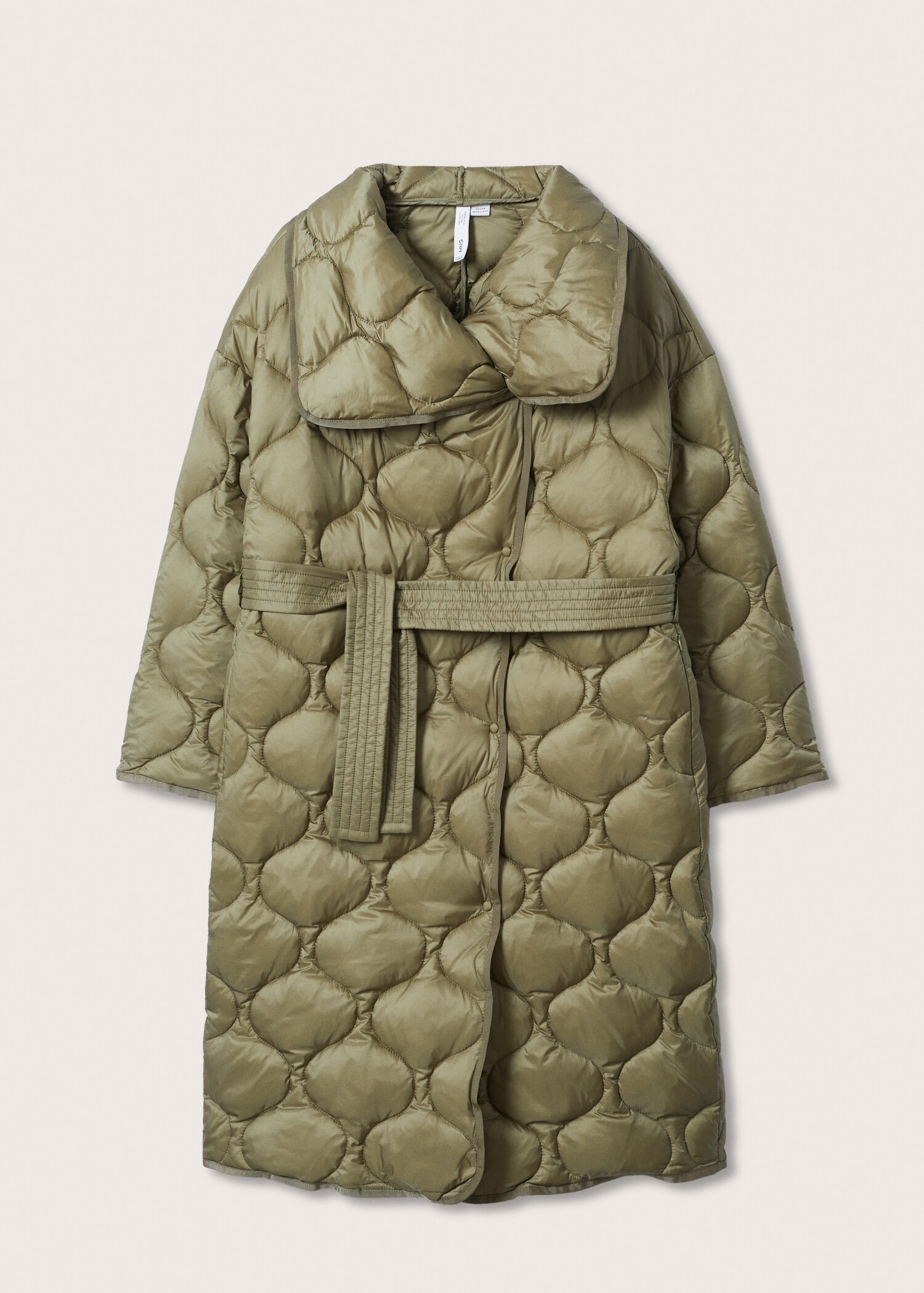 Anorak acolchado cinturón - Artículo sin modelo