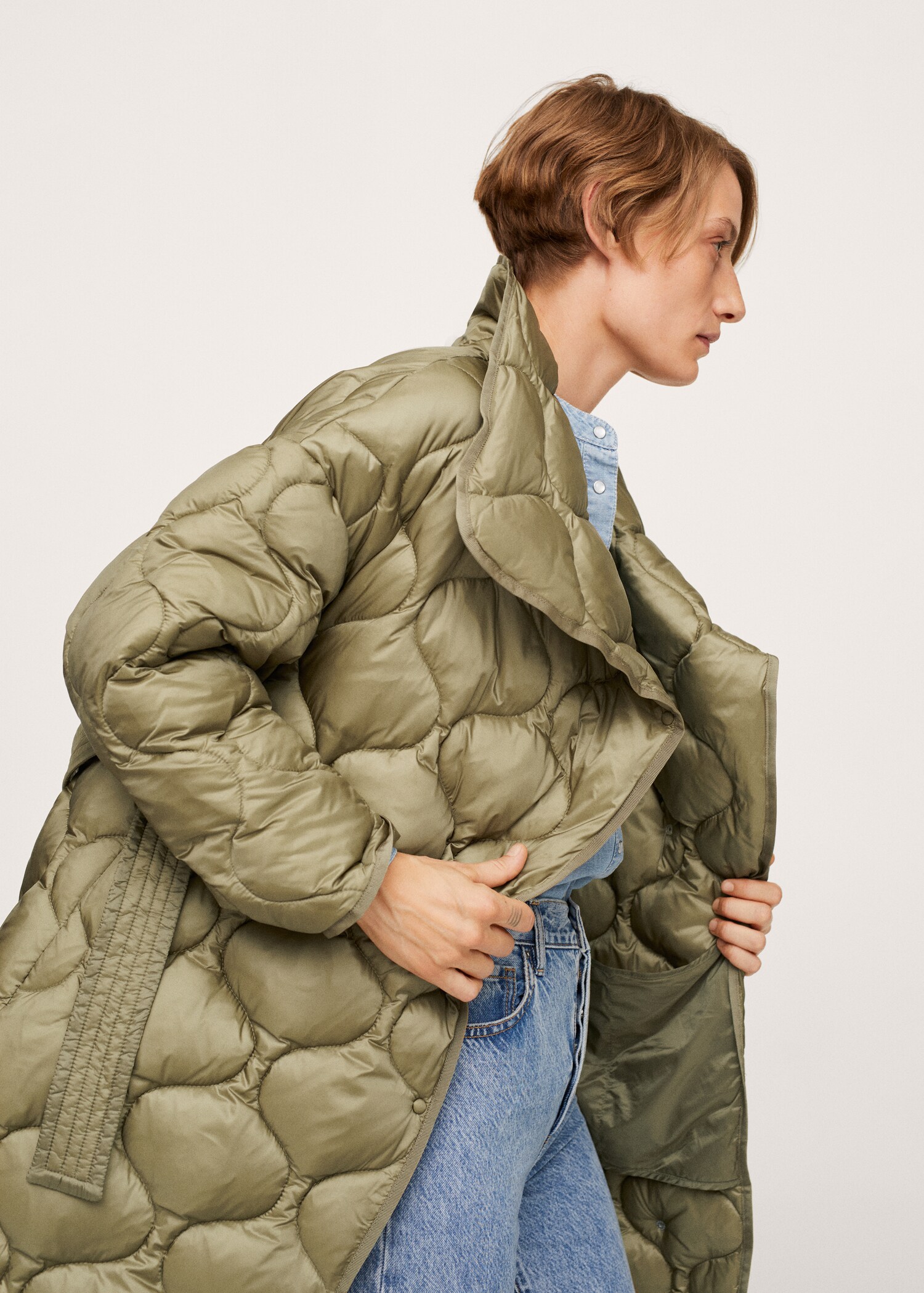Anorak acolchado cinturón - Detalle del artículo 4