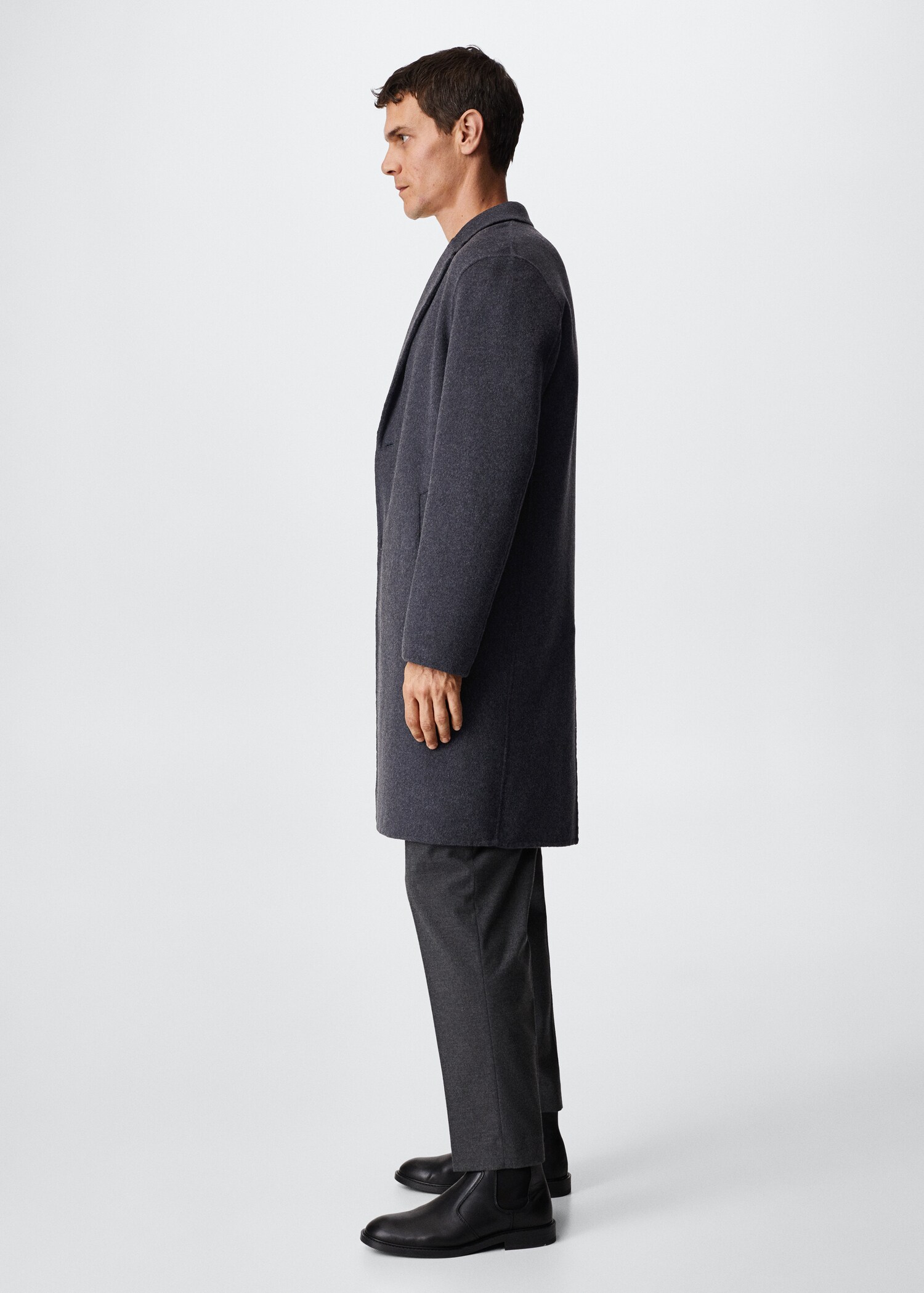 Handmade recycled wool coat - Details of the article 2