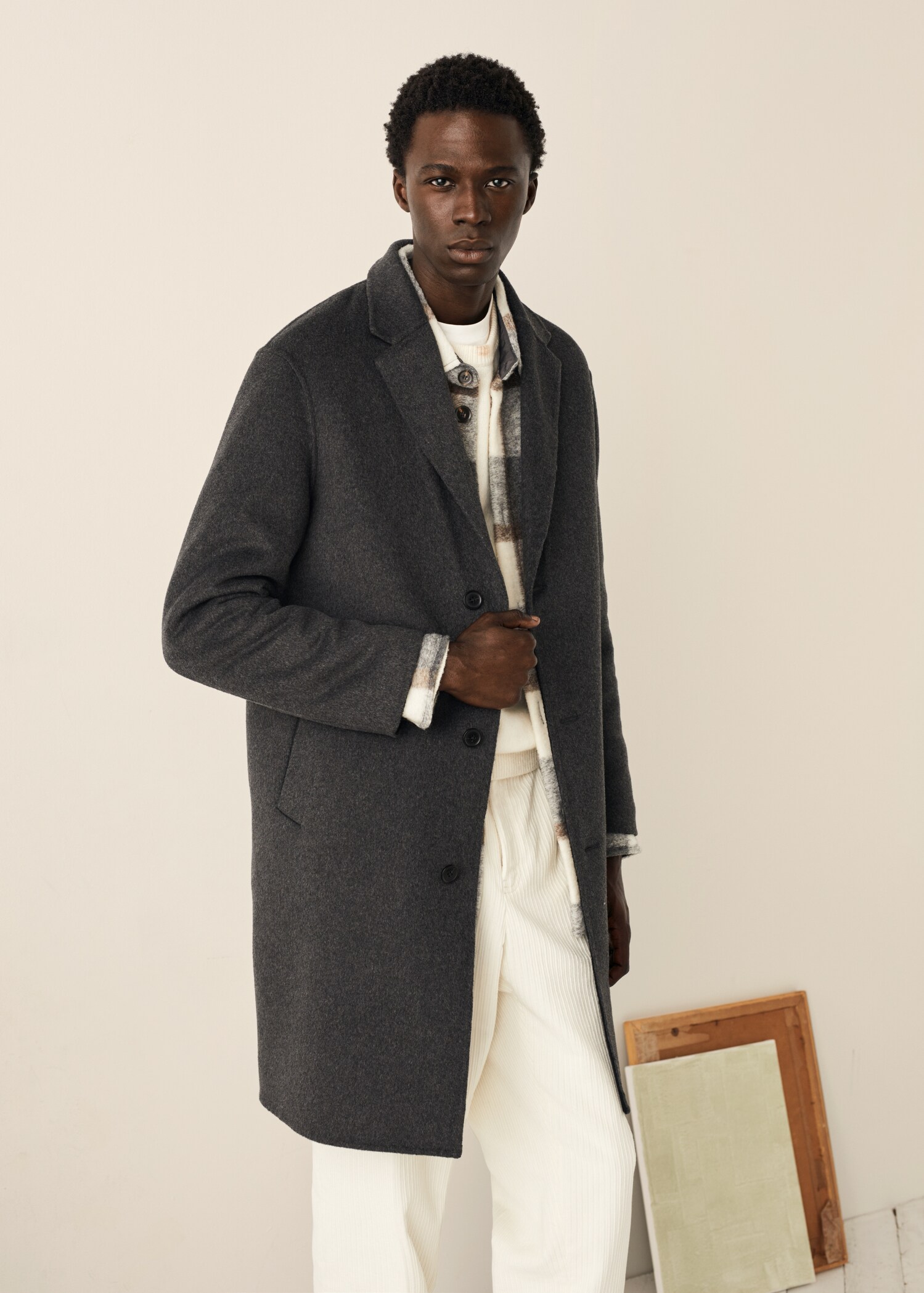 Handmade recycled wool coat - Details of the article 6