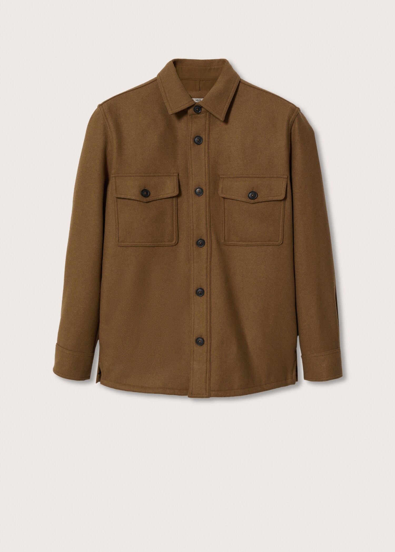 Recycled wool-blend overshirt - Article without model