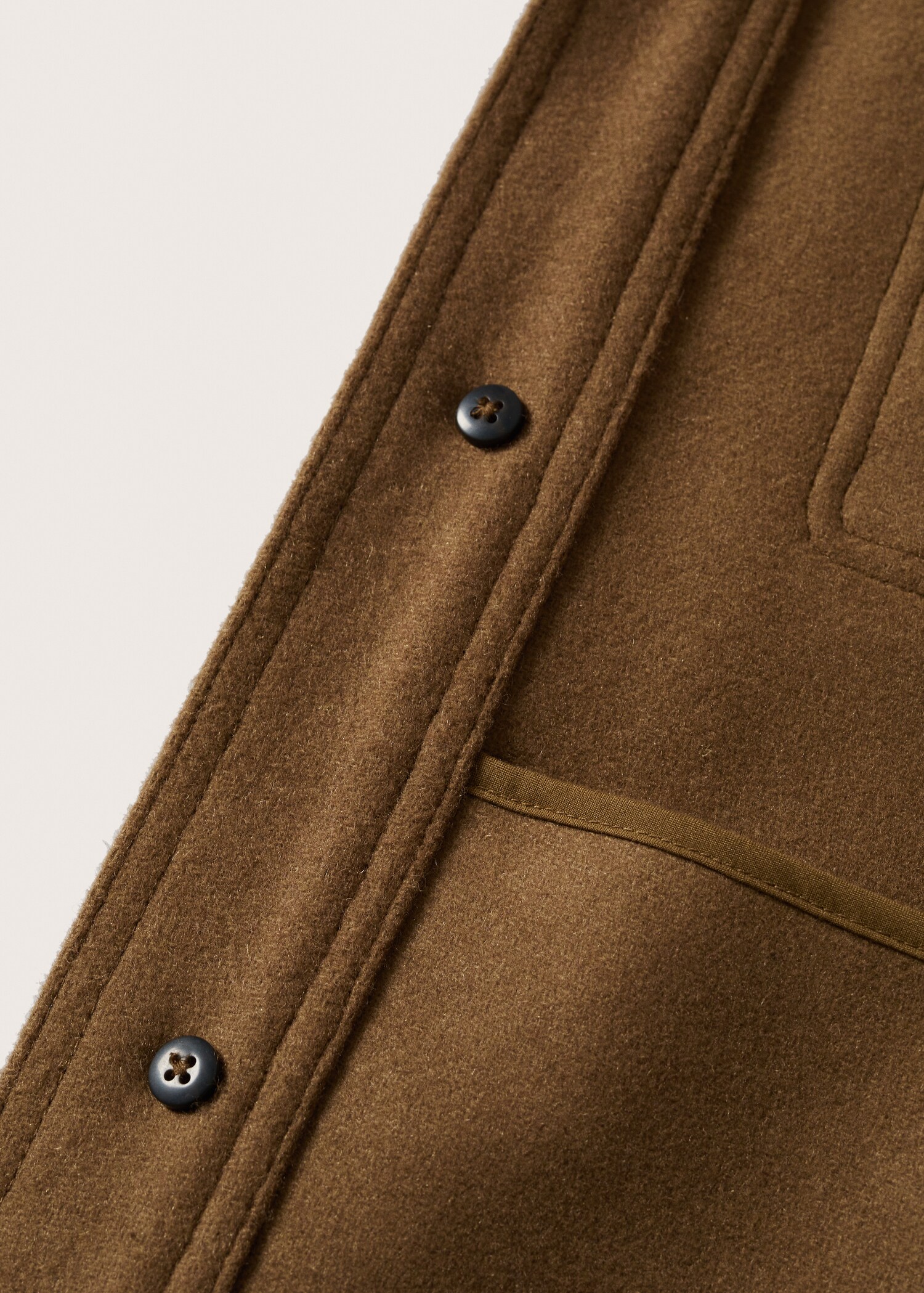 Recycled wool-blend overshirt - Details of the article 8