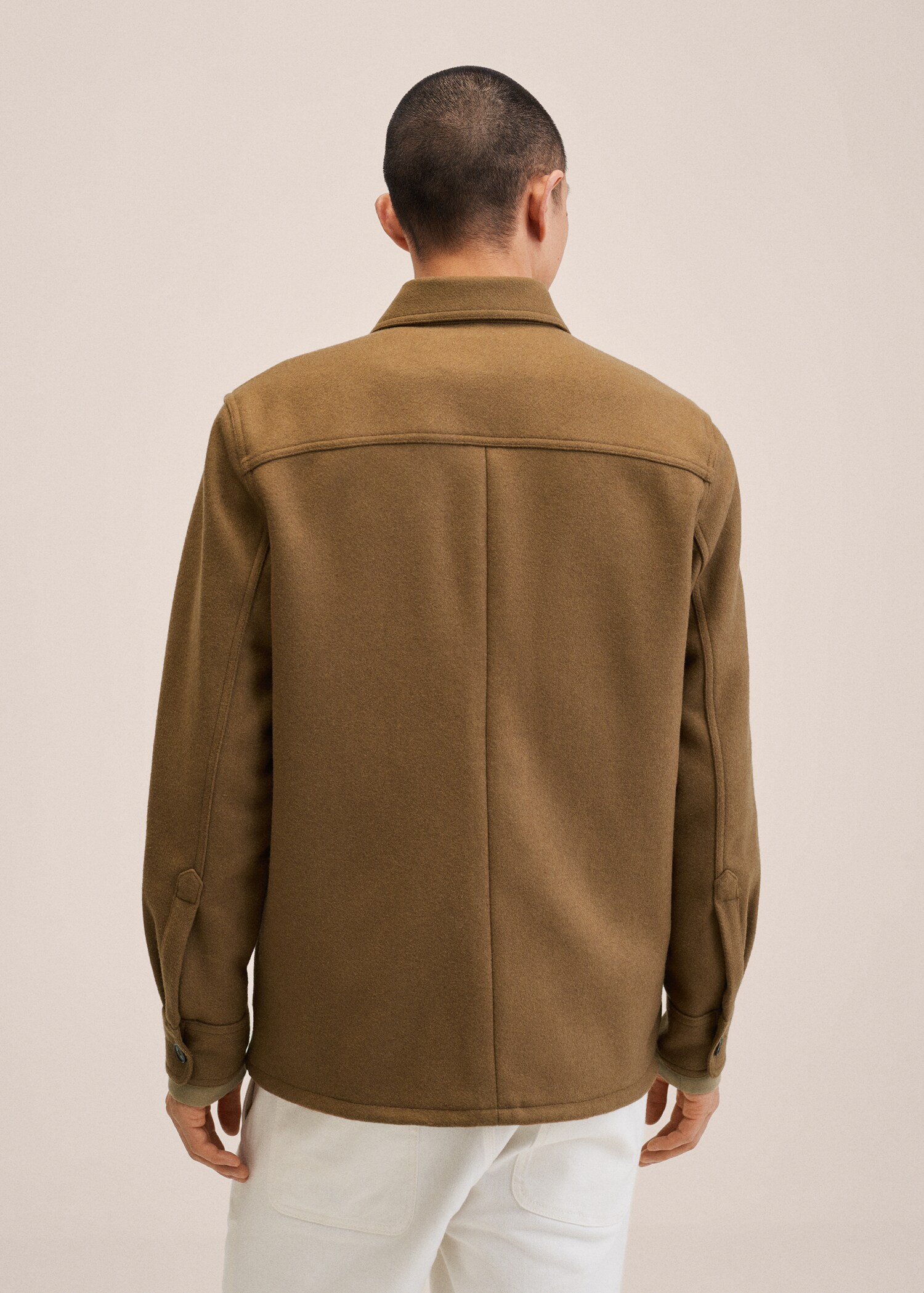 Recycled wool-blend overshirt - Reverse of the article
