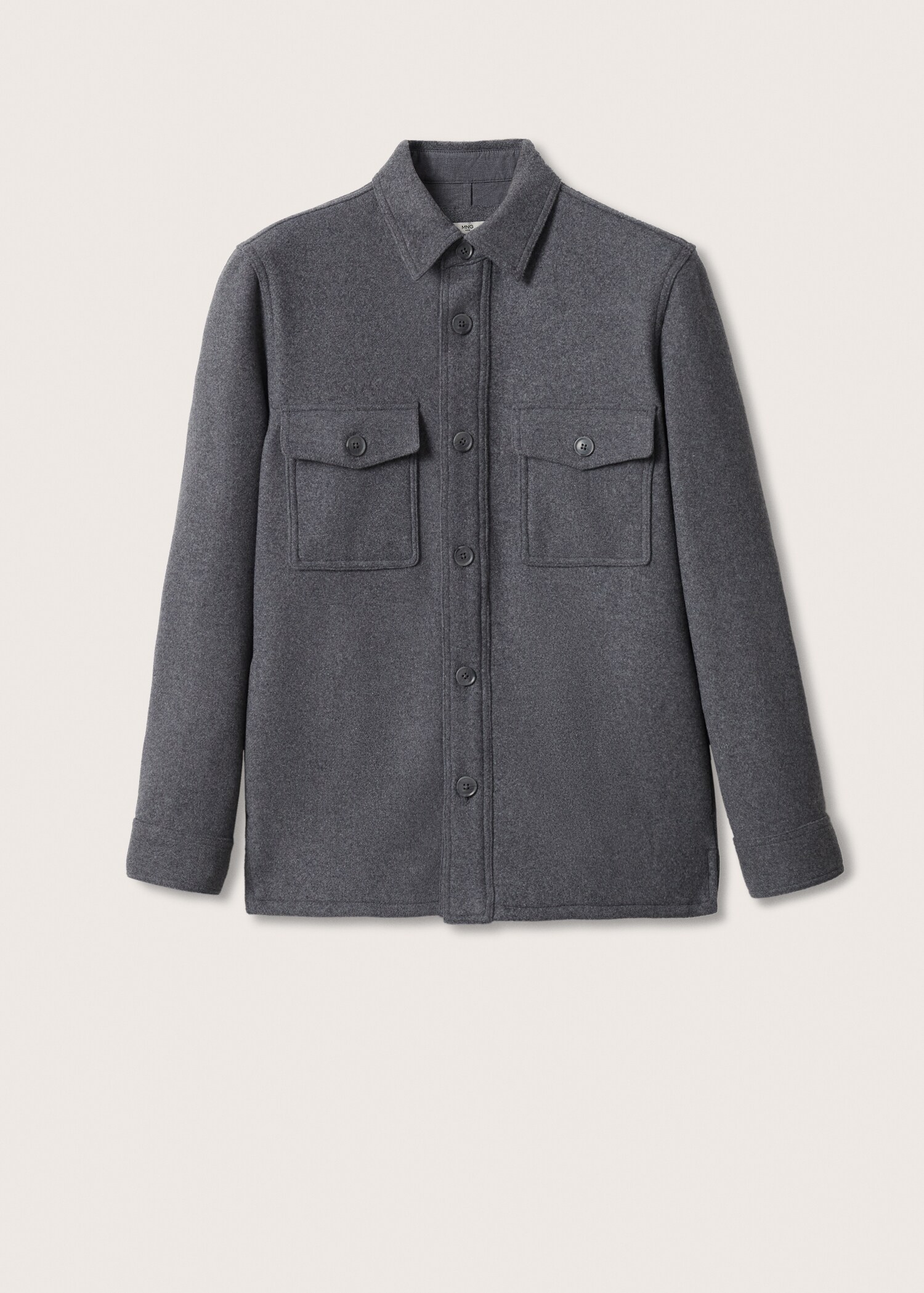 Recycled wool-blend overshirt - Article without model