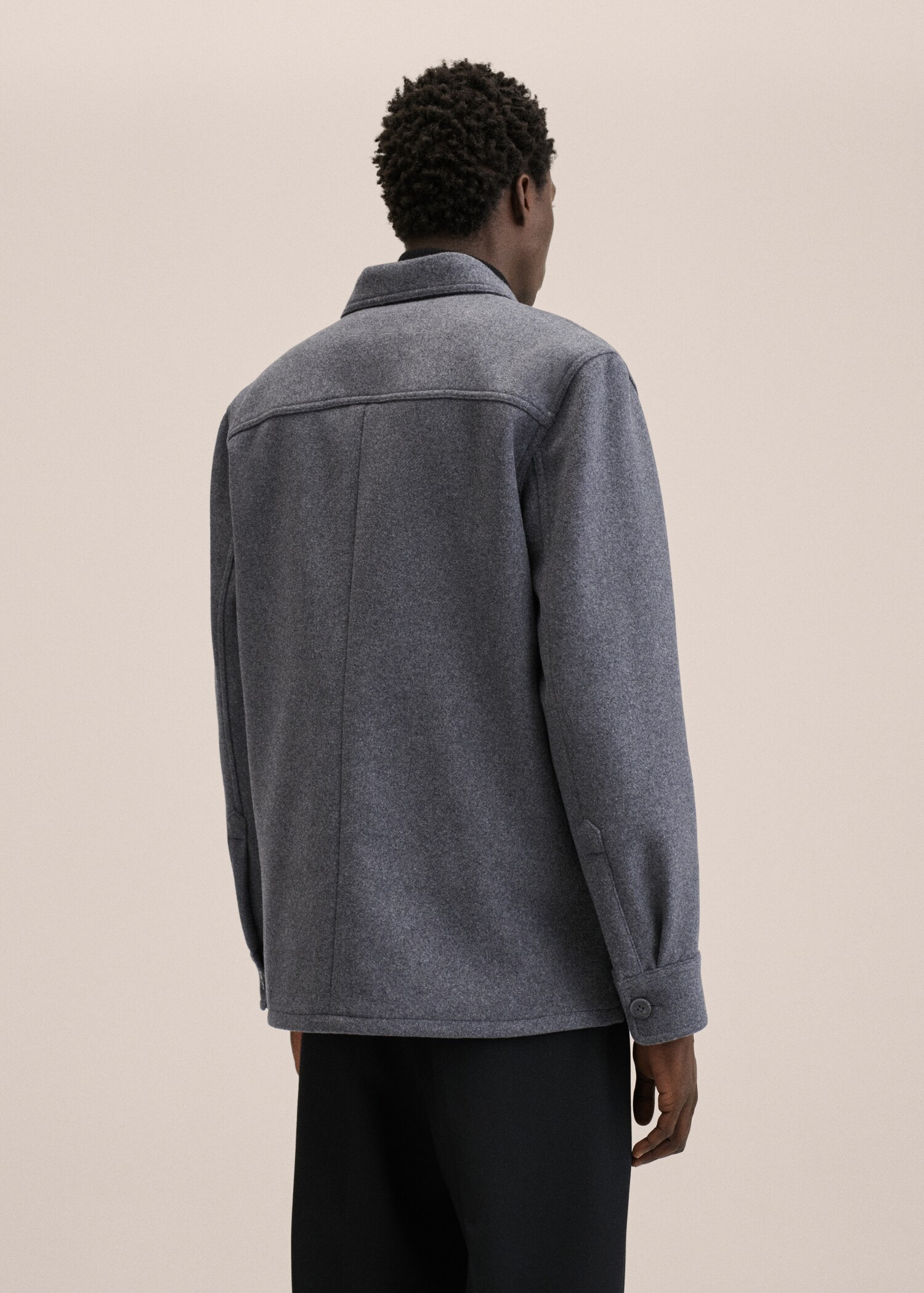 Recycled wool-blend overshirt - Reverse of the article