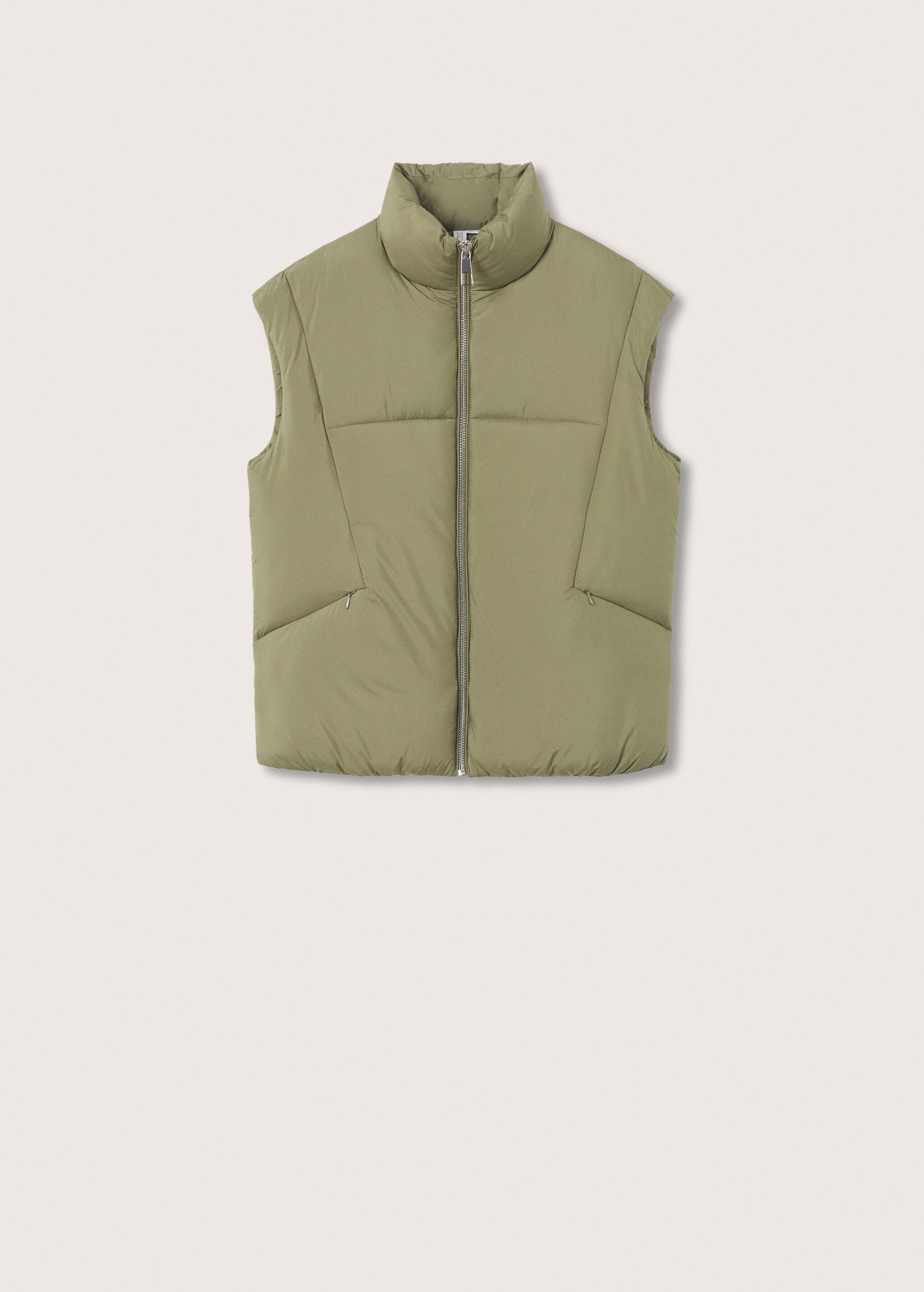 Quilted zipper gilet - Article without model