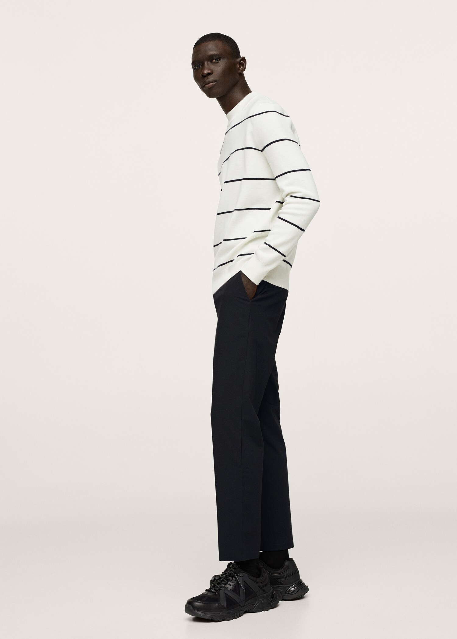 Strečové kalhoty tapered fit - Detail zboží 3
