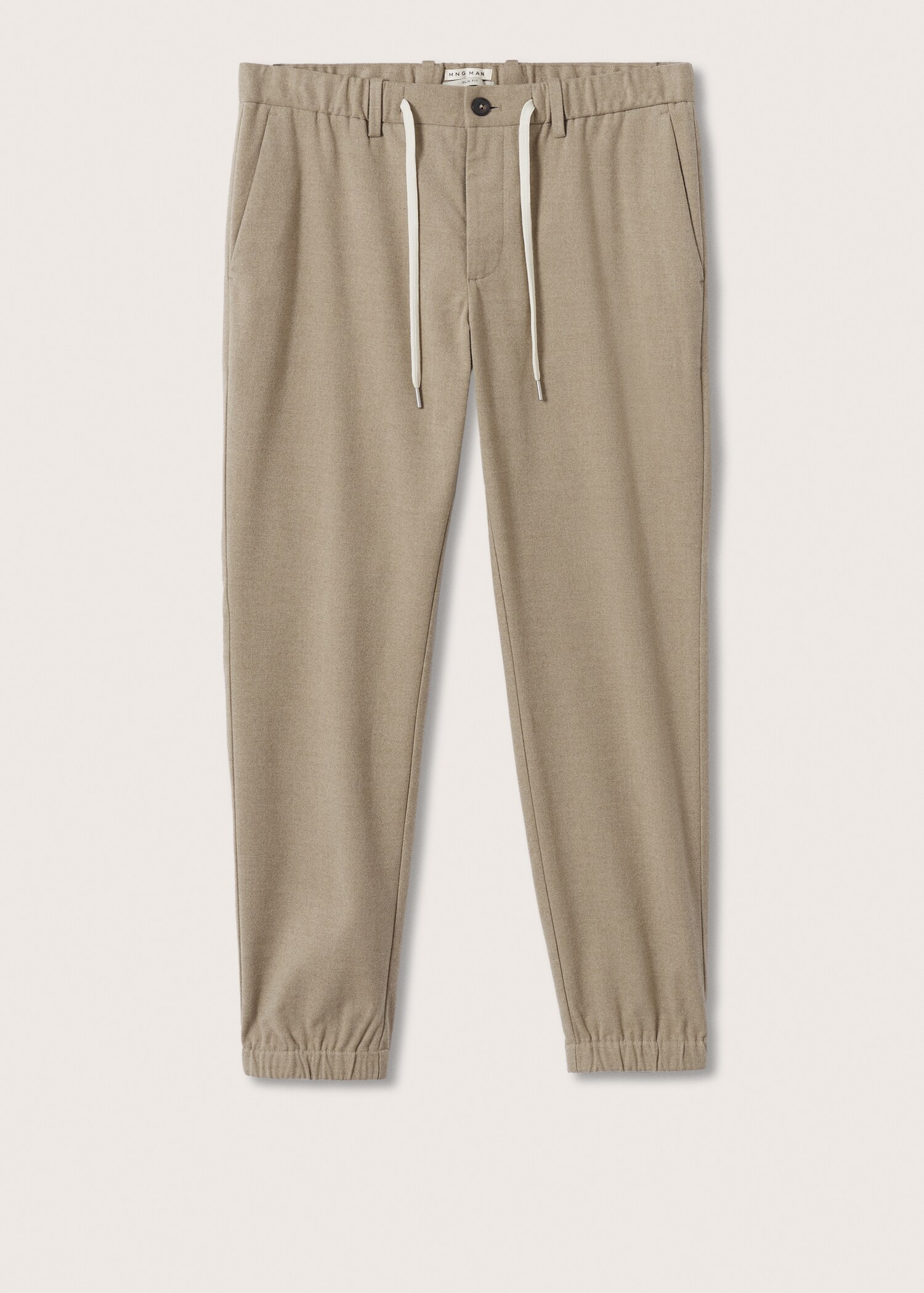Kalhoty jogger z kepru - Zboží bez modelu