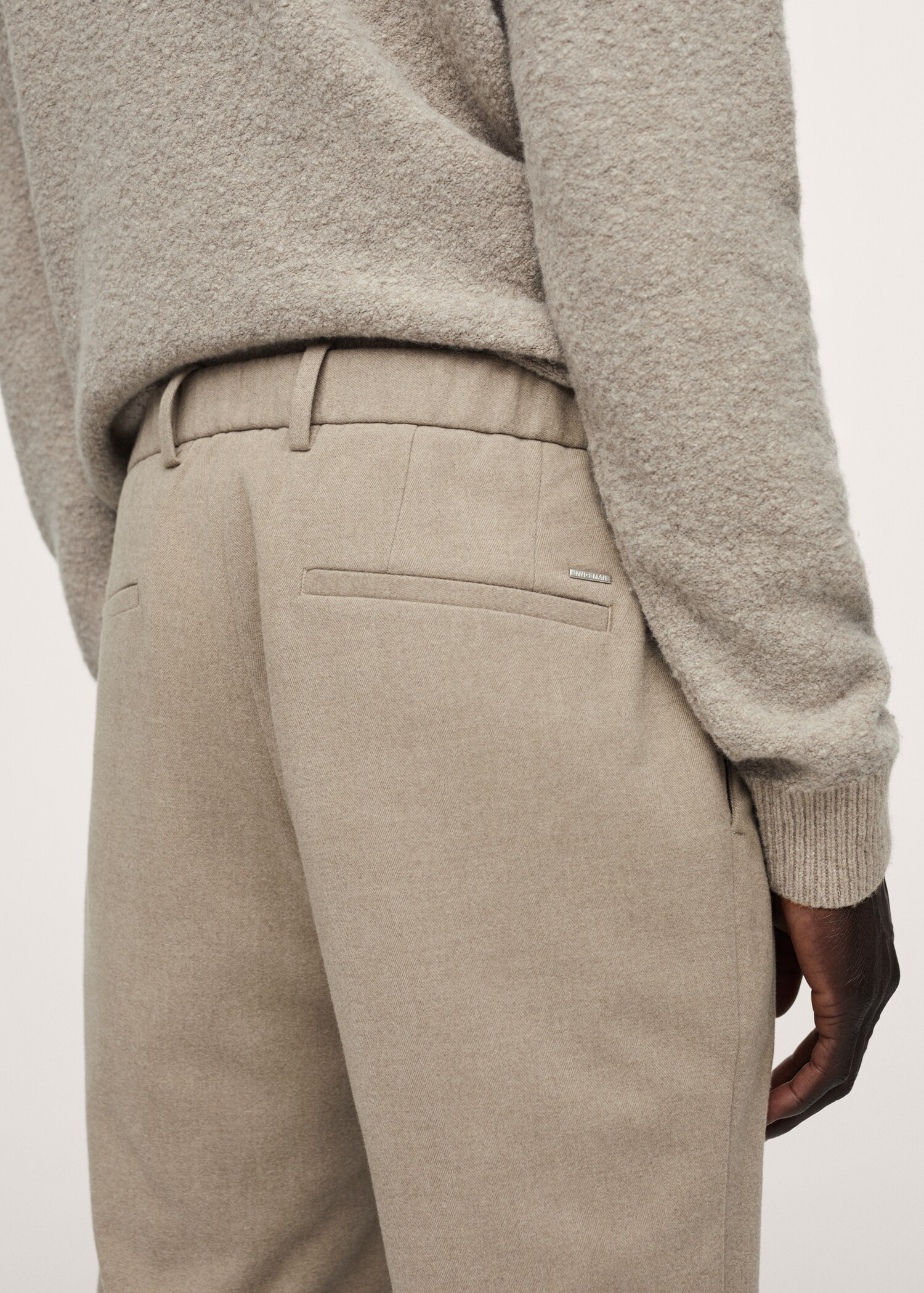 Kalhoty jogger z kepru - Detail zboží 3