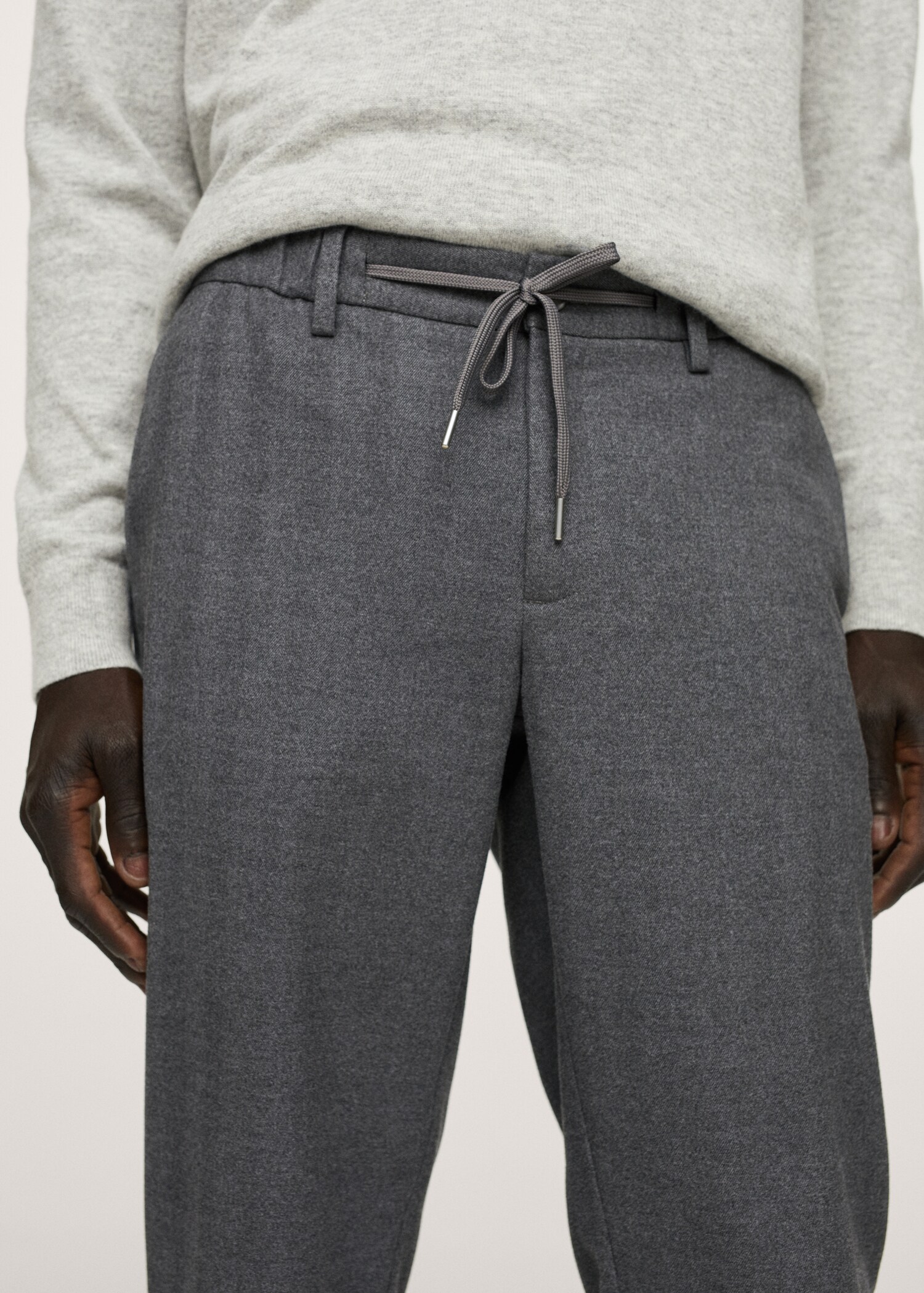 Kalhoty jogger z kepru - Detail zboží 1
