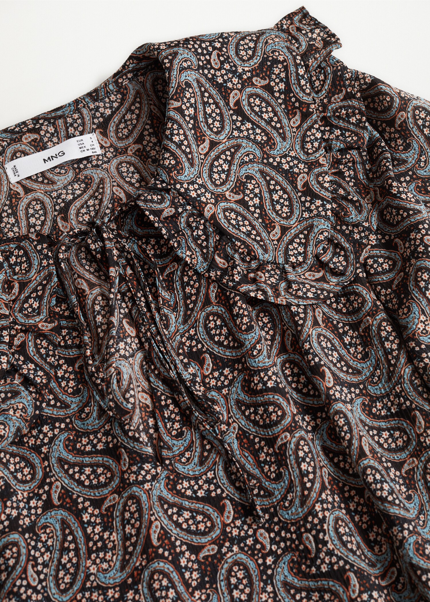Vestido estampado babydoll - Detalle del artículo 8