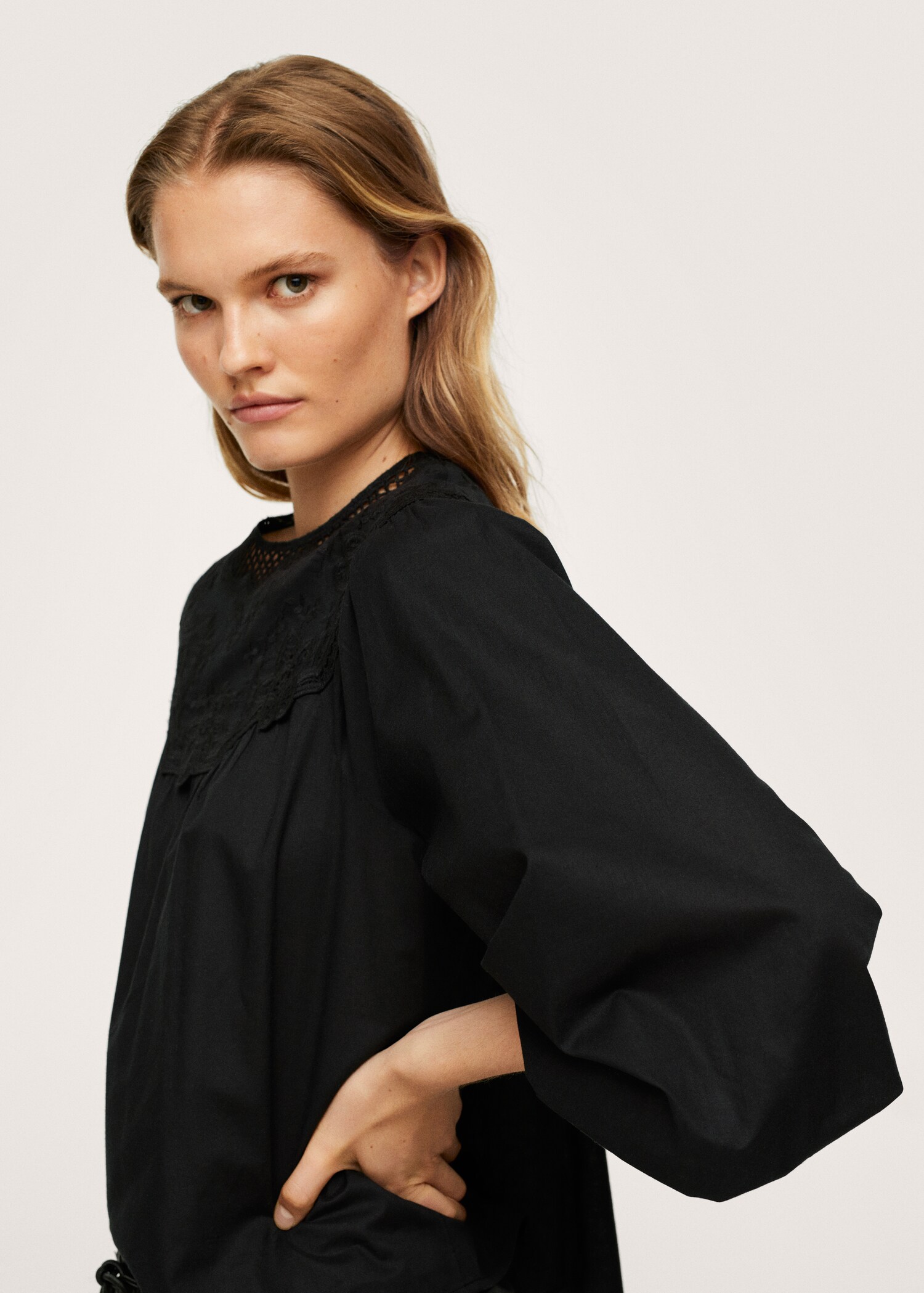 Blusa bordada algodón - Detalle del artículo 1