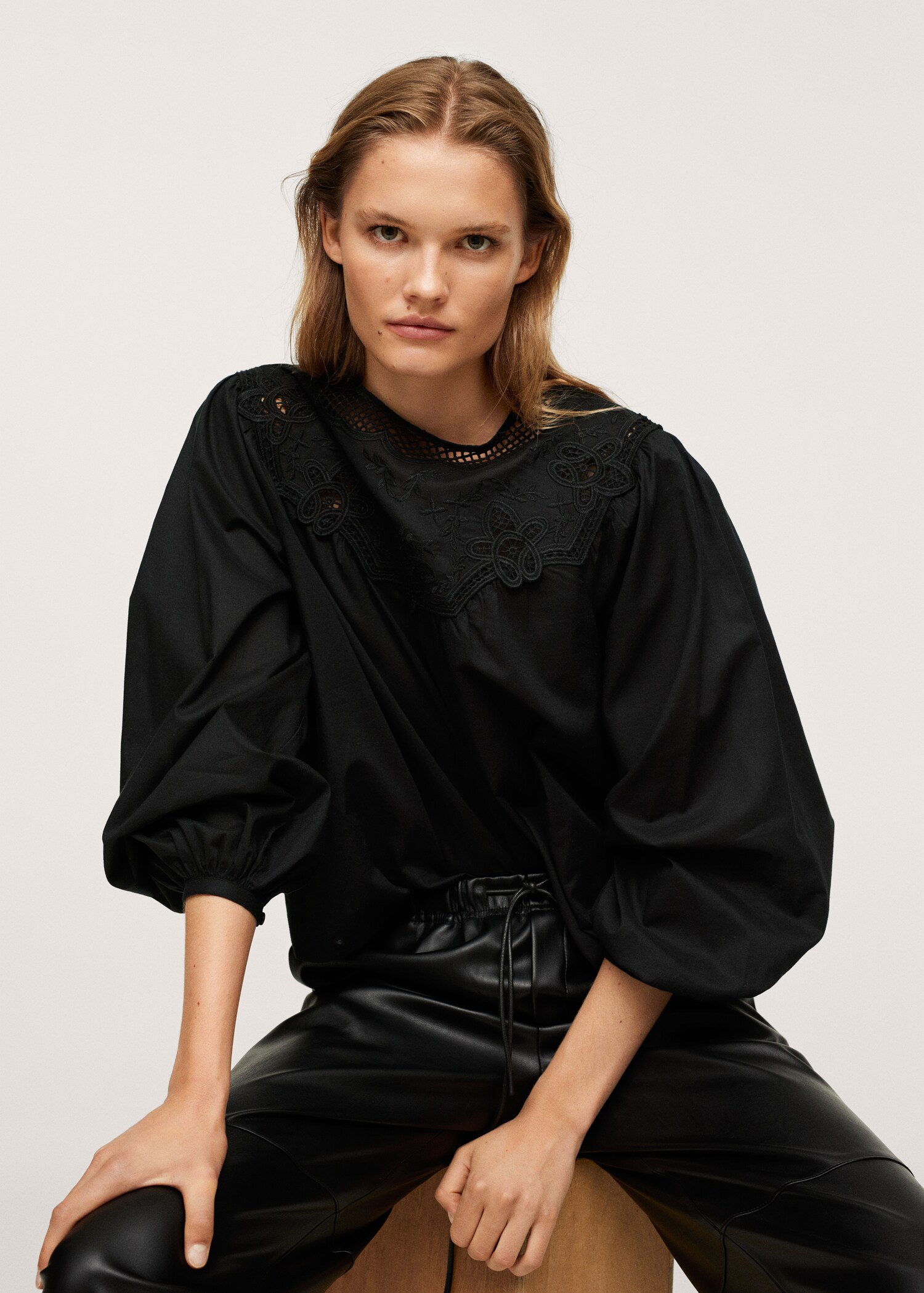 Blusa bordada algodón - Detalle del artículo 3