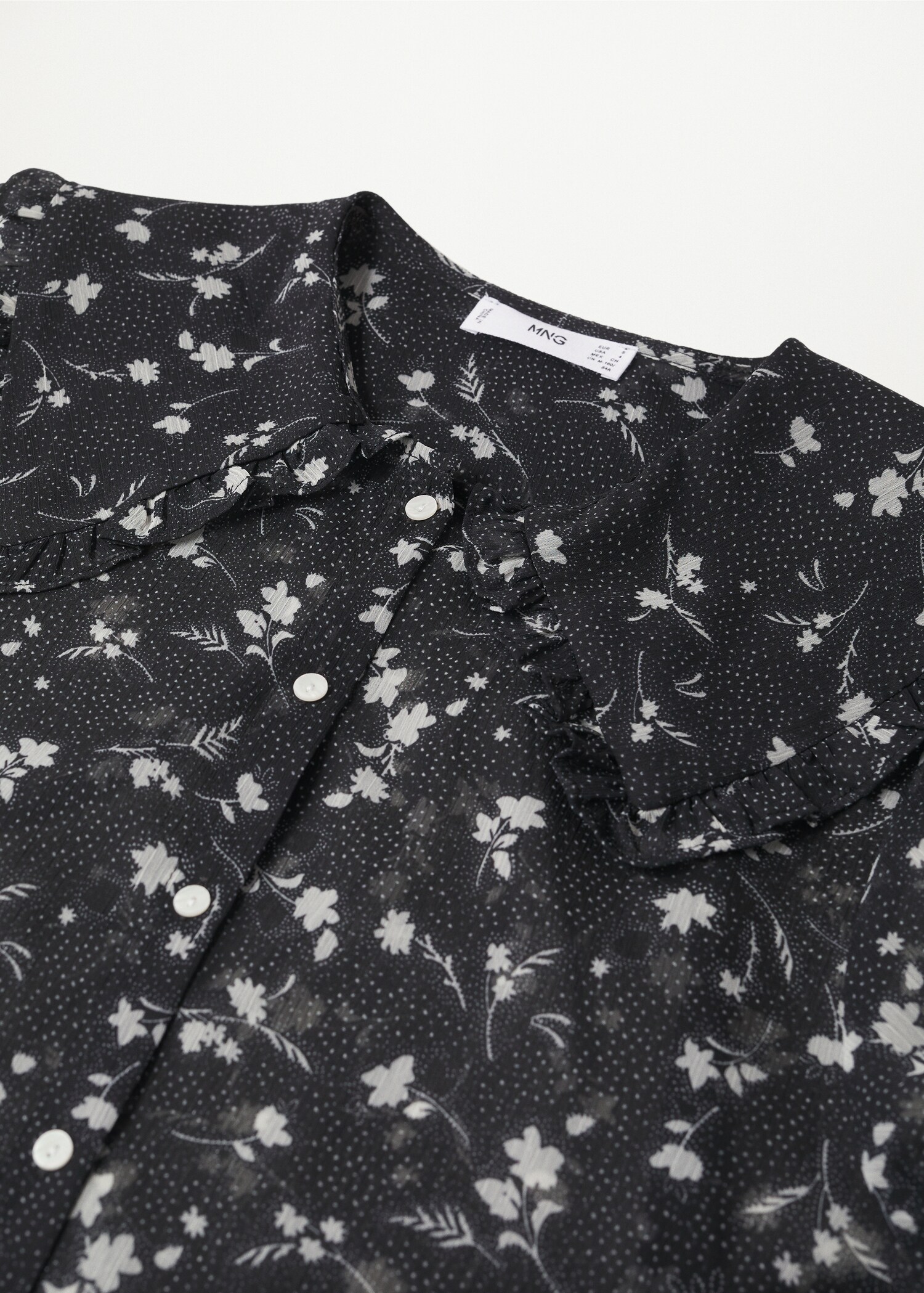 Blůza s límečkem stylu babydoll - Detail zboží 8