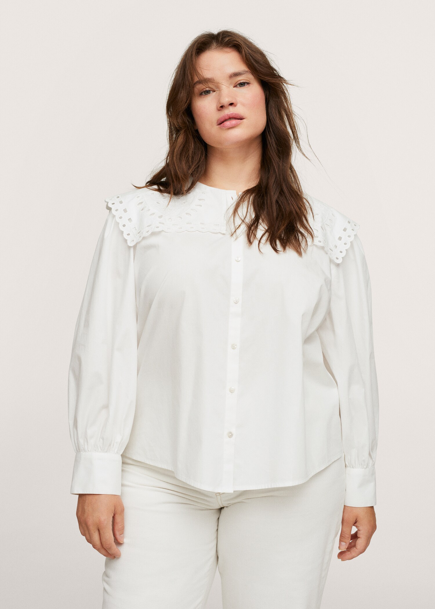 Babydoll collar blouse - Details of the article 1