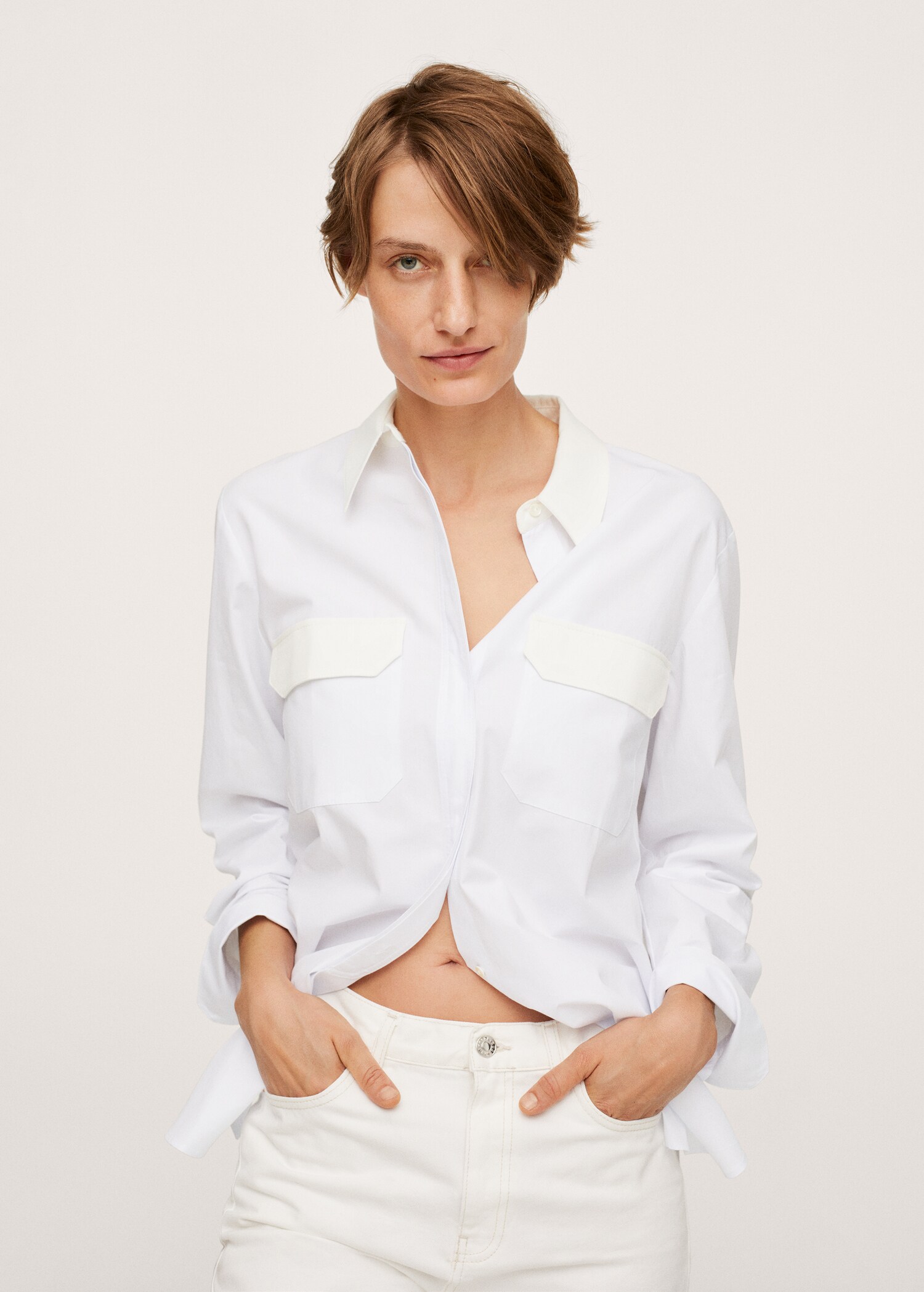 Camisa algodón bolsillos - Detalle del artículo 1