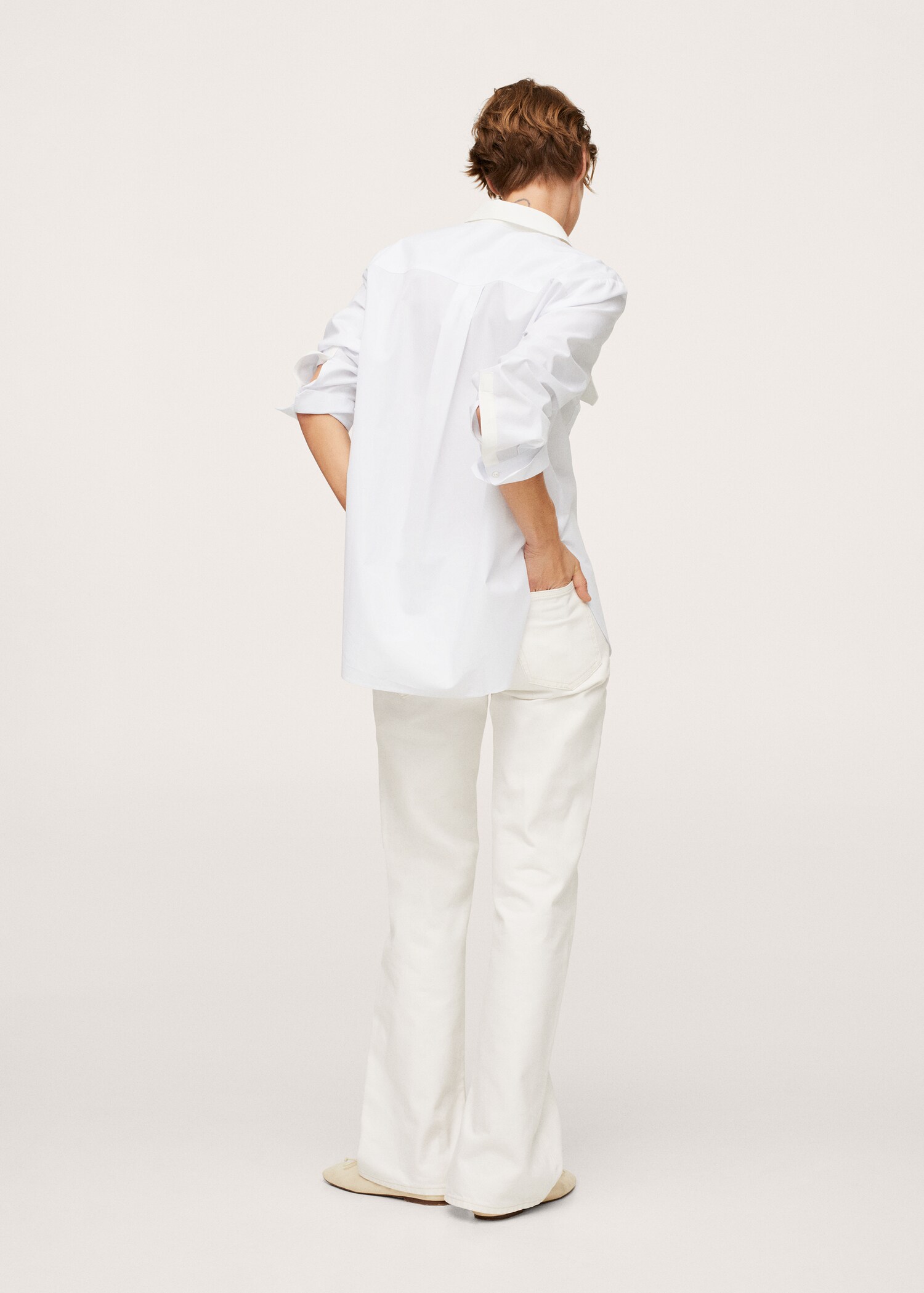 Camisa algodón bolsillos - Reverso del artículo