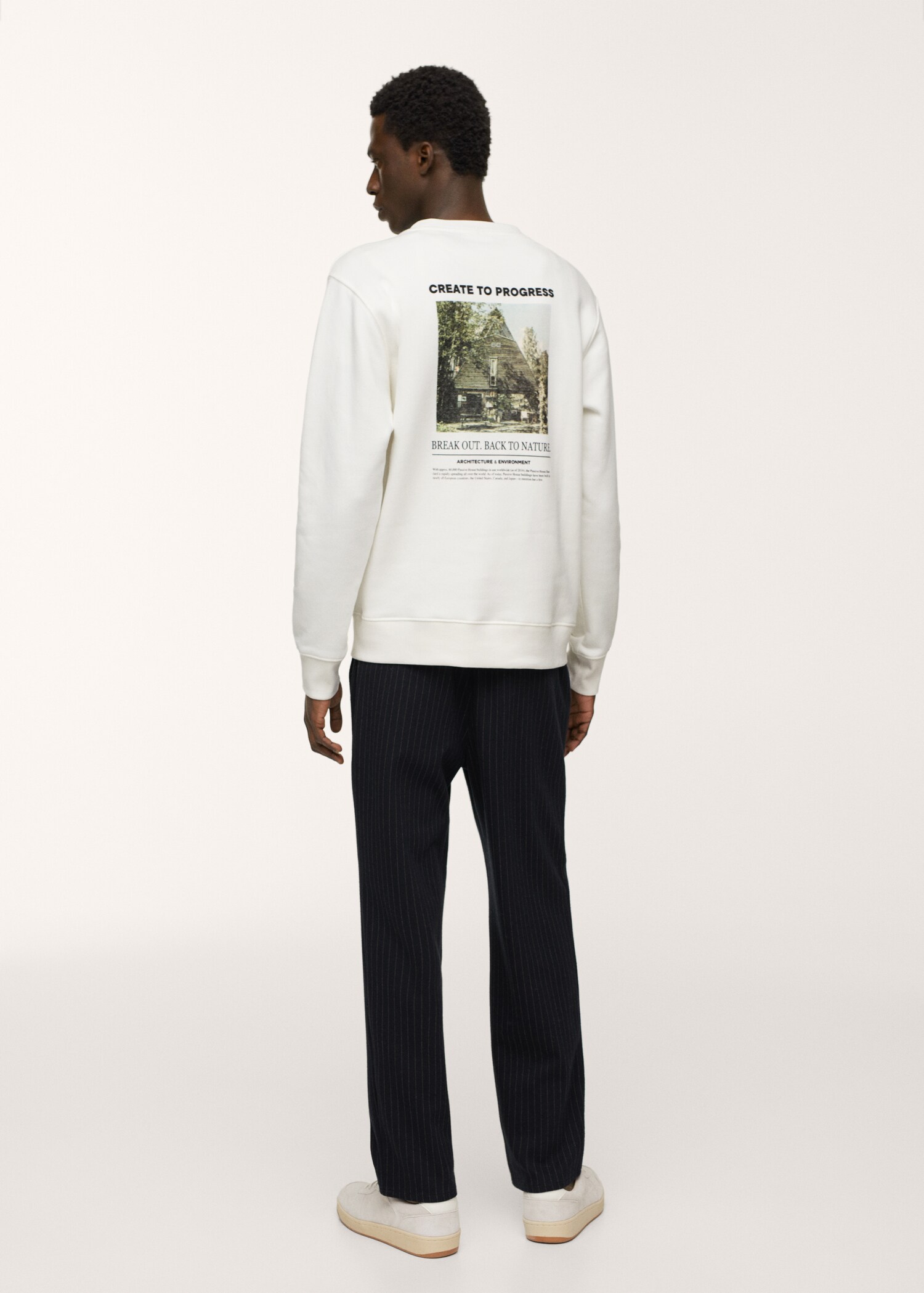 Sudadera algodón estampada - Reverso del artículo