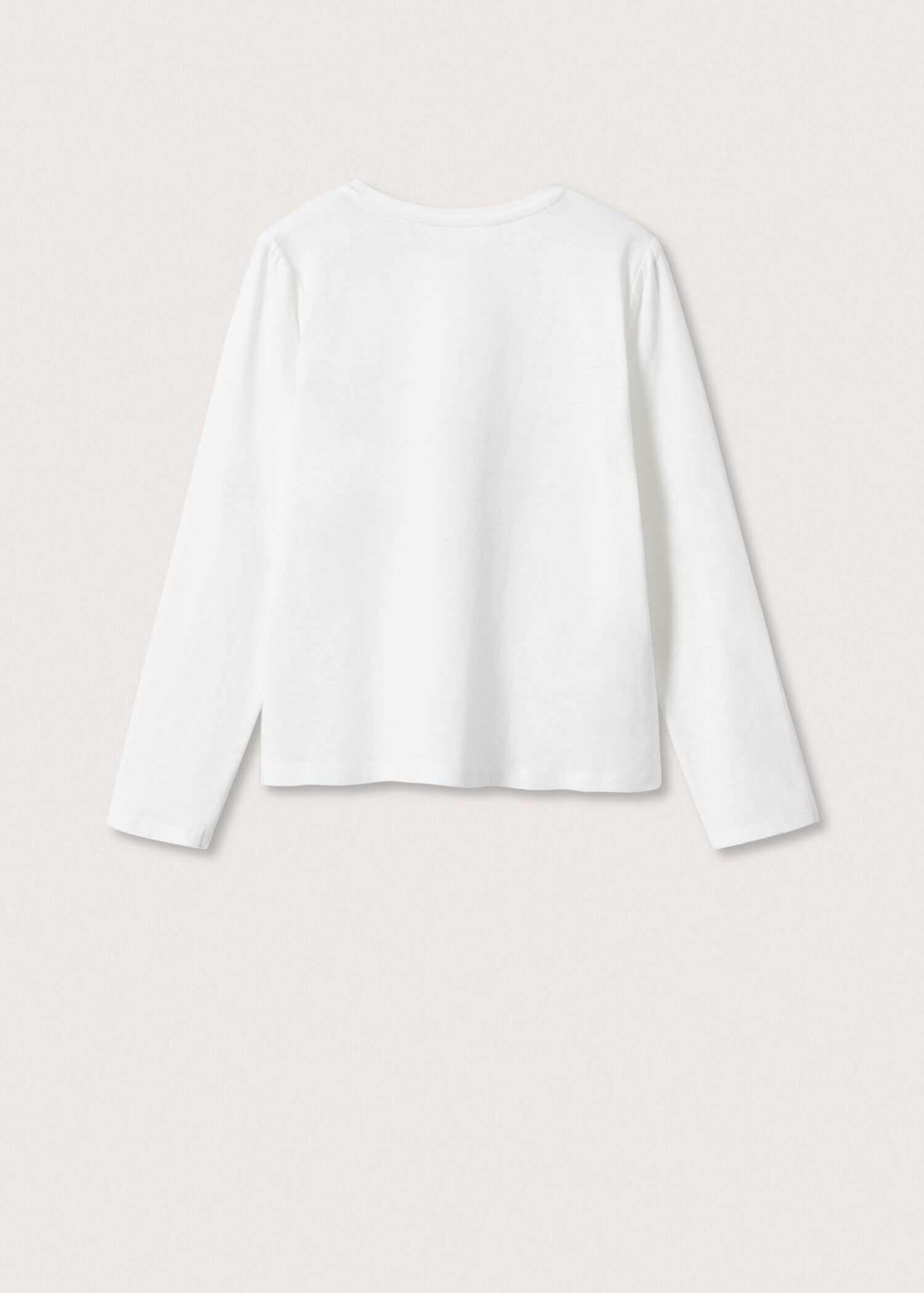 Camiseta manga larga mensaje - Reverso del artículo