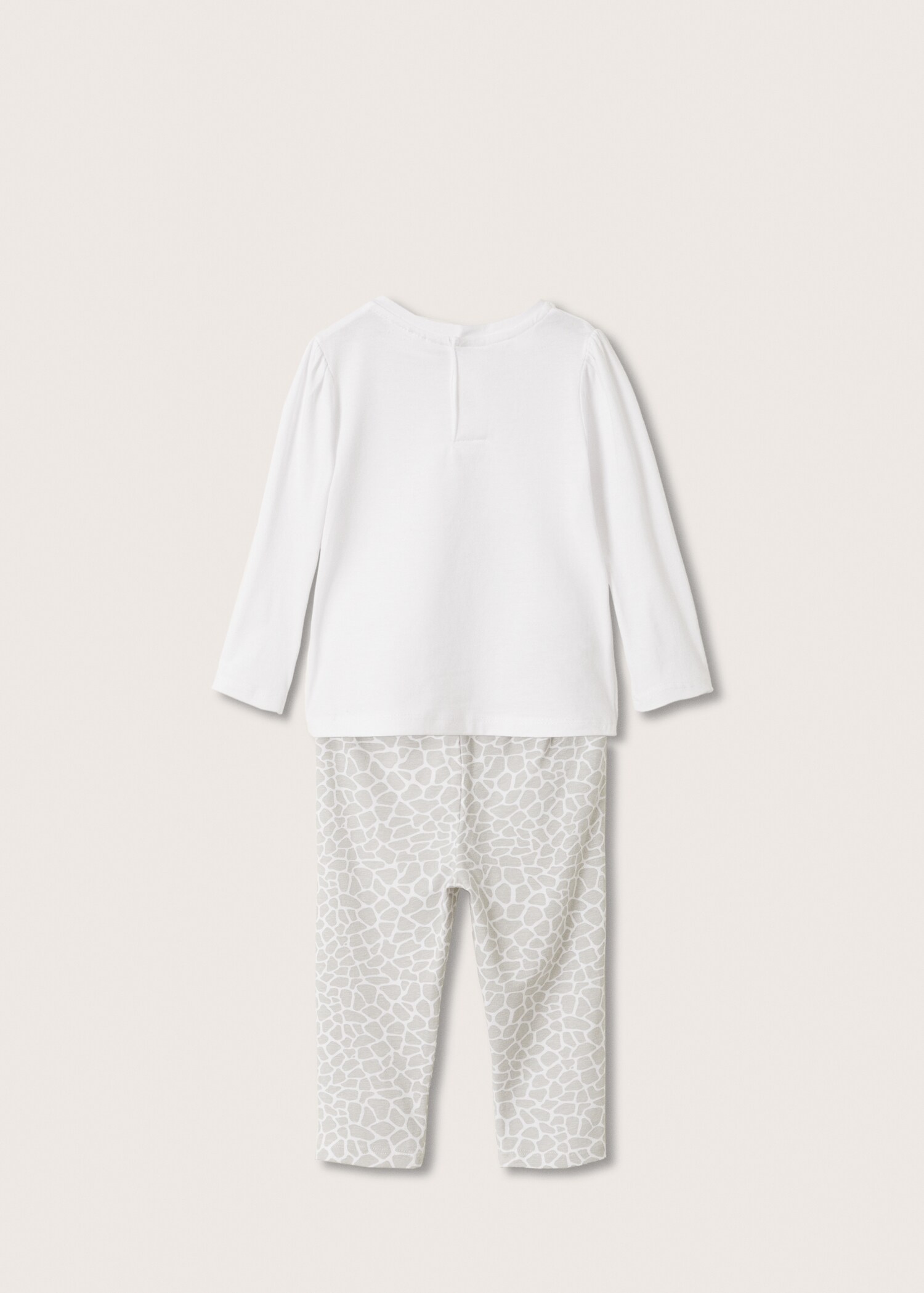 Pijama largo estampado - Reverso del artículo