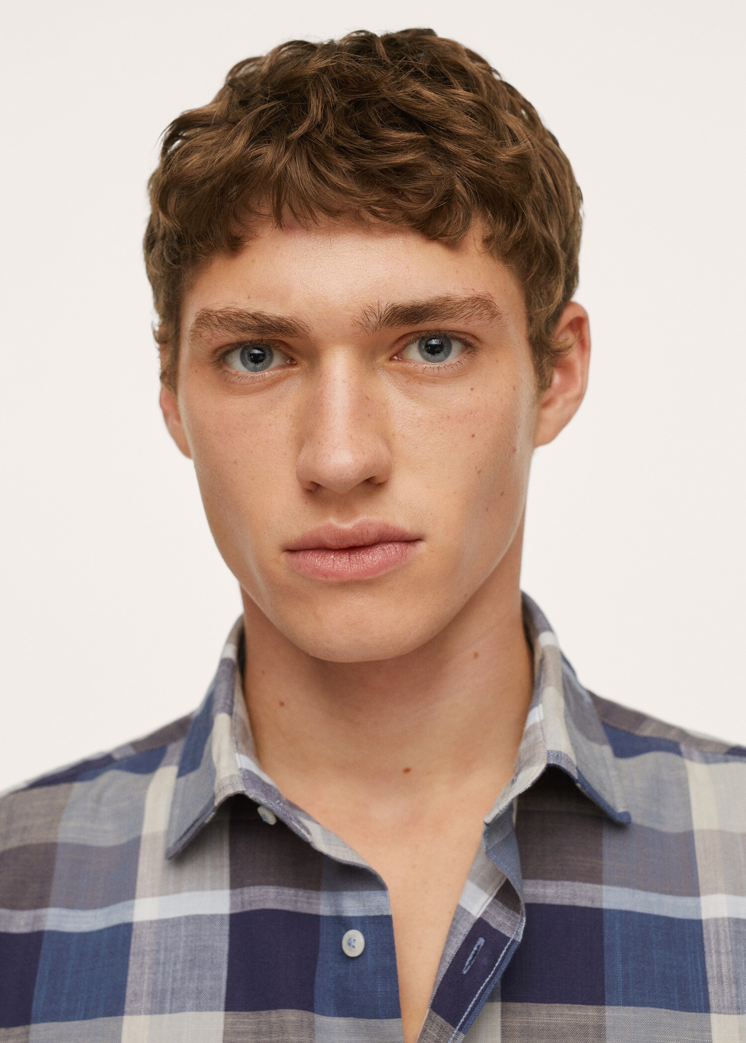 Check cotton shirt - Details of the article 1