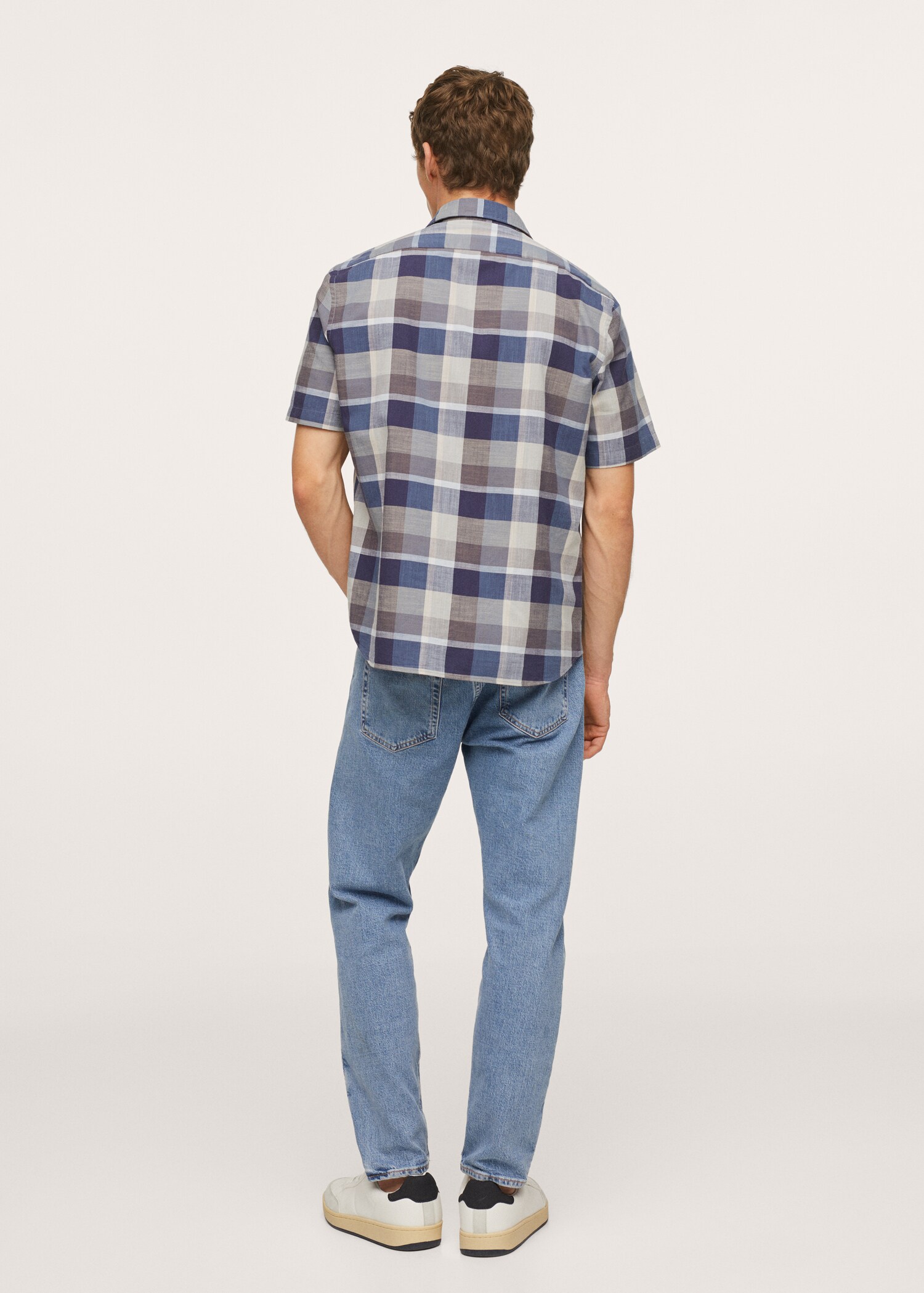Check cotton shirt - Reverse of the article