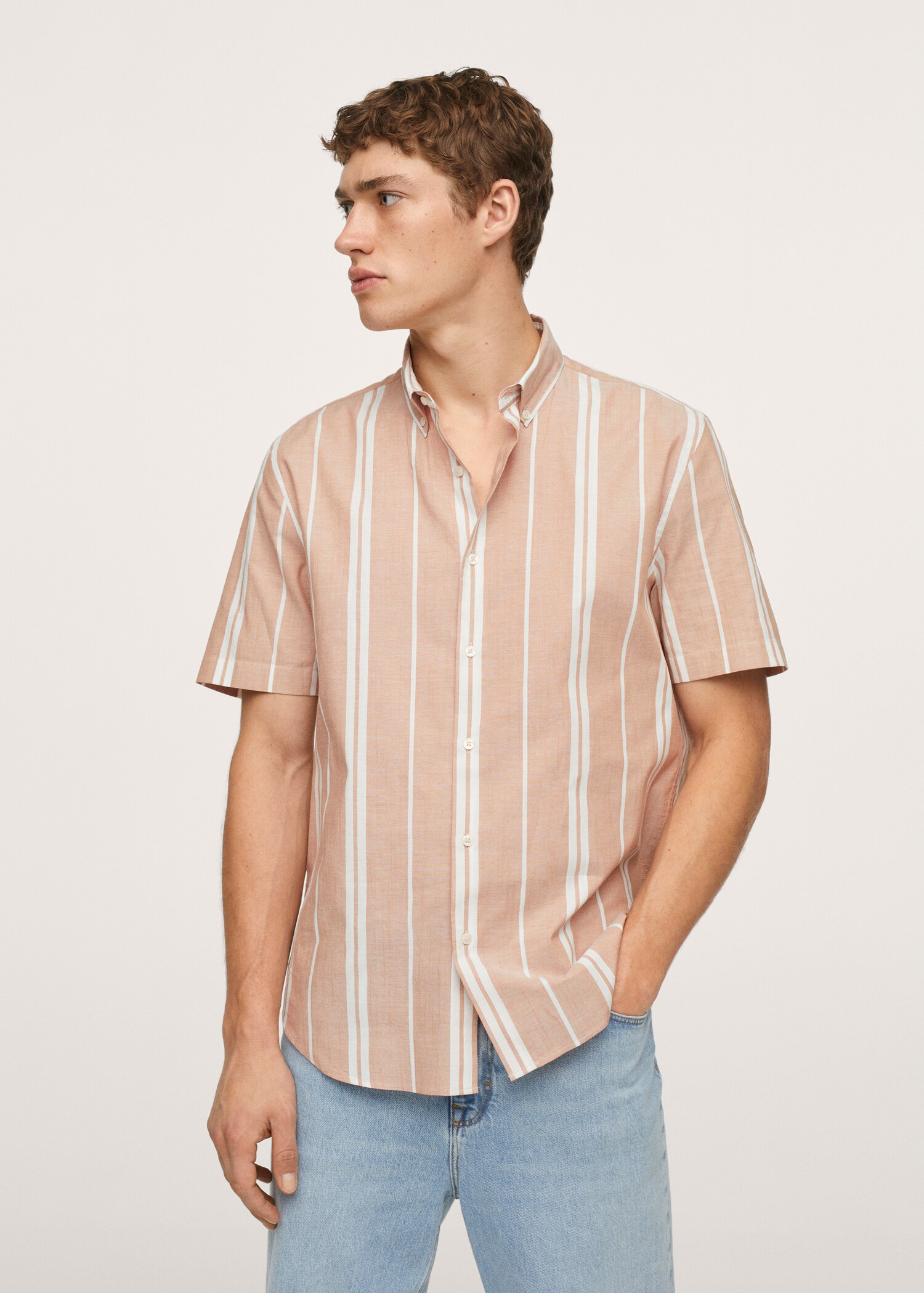 Striped cotton shirt - Medium plane