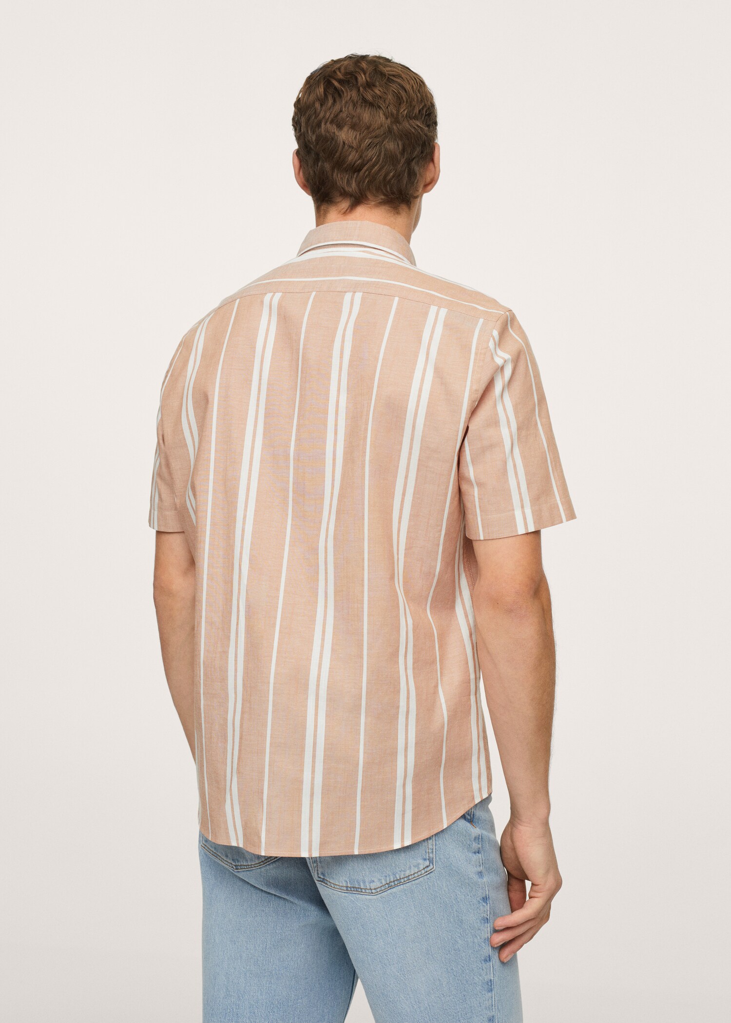 Striped cotton shirt - Reverse of the article