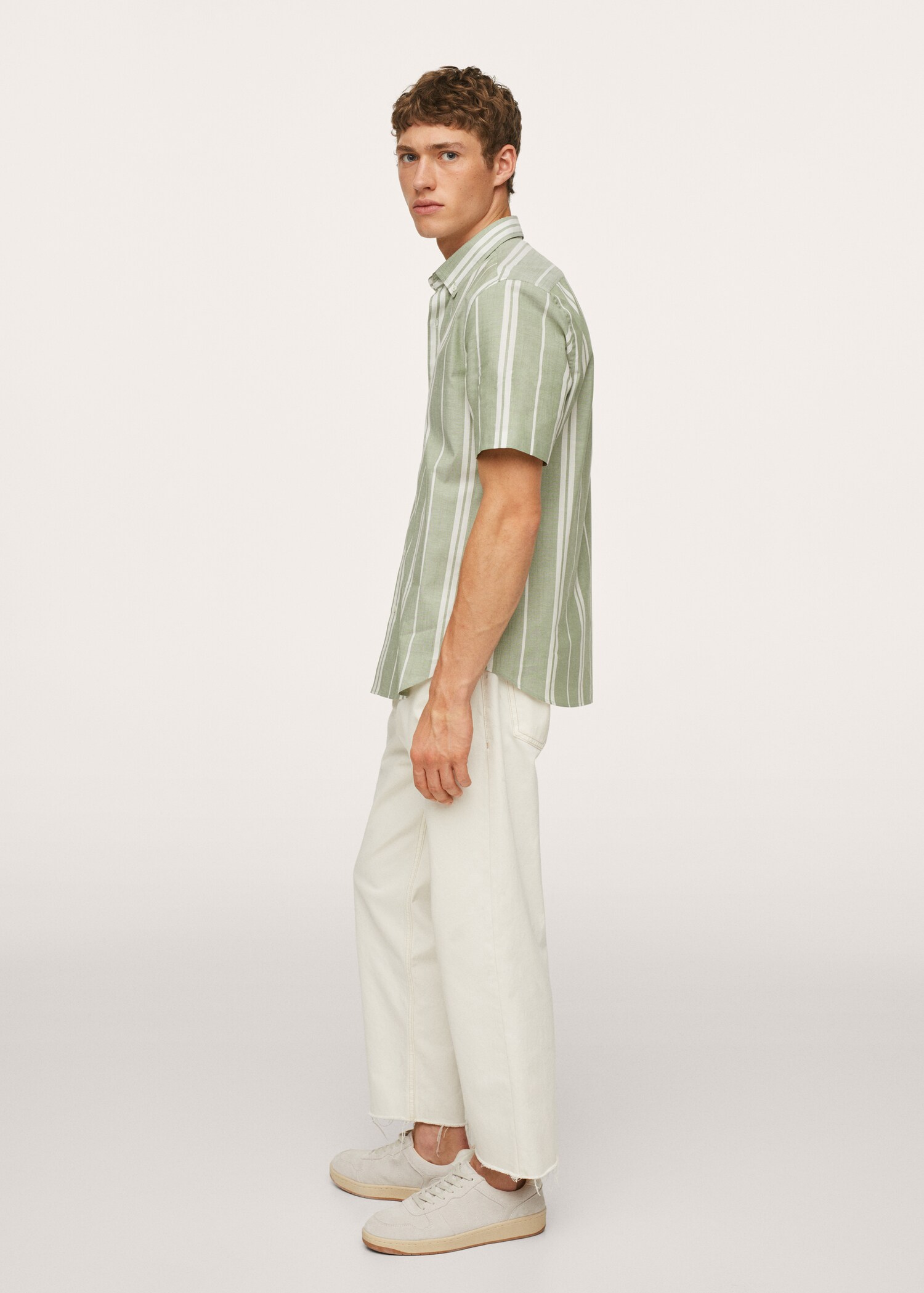 Striped cotton shirt - Details of the article 2