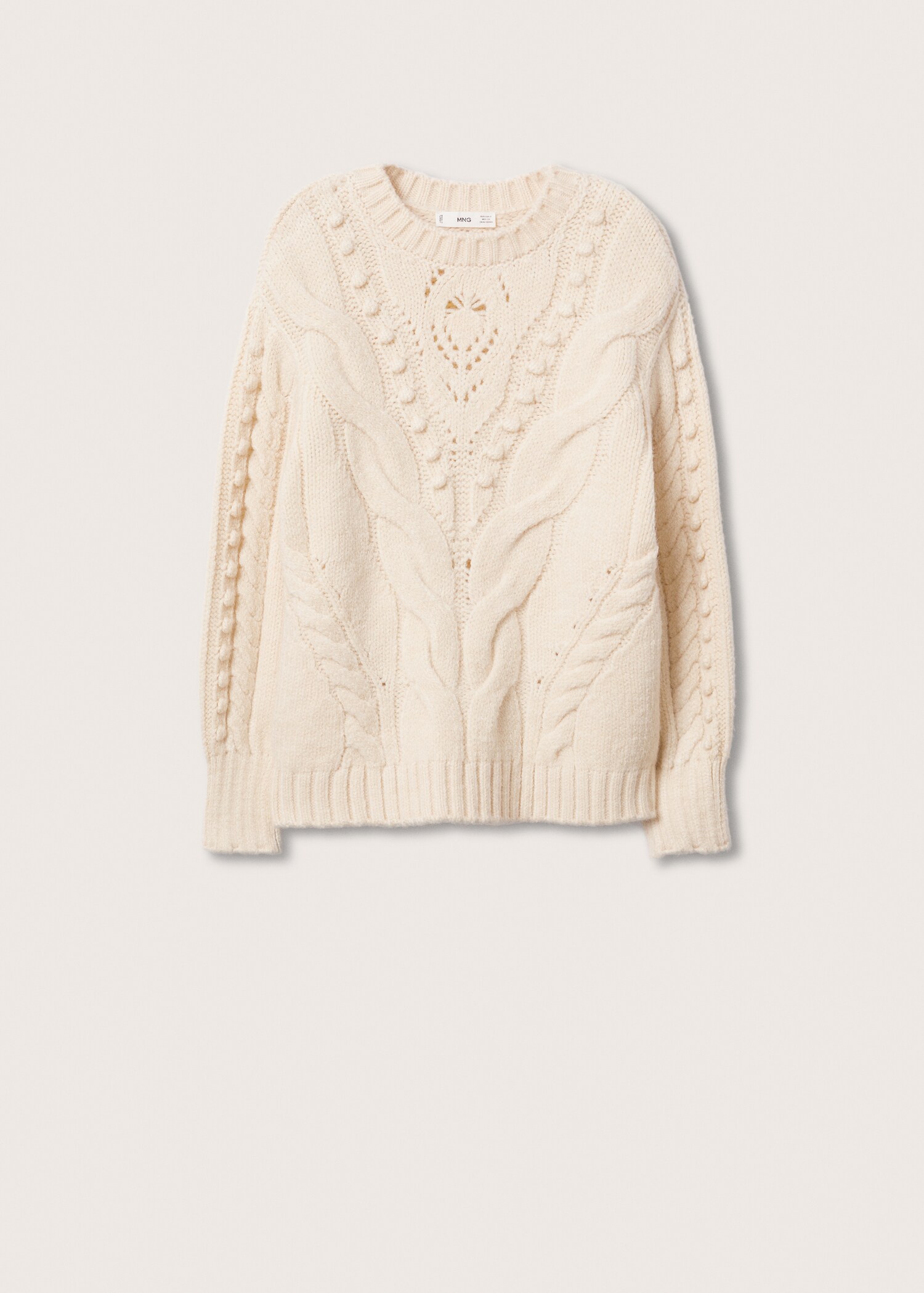 Contrasting knit sweater - Article without model