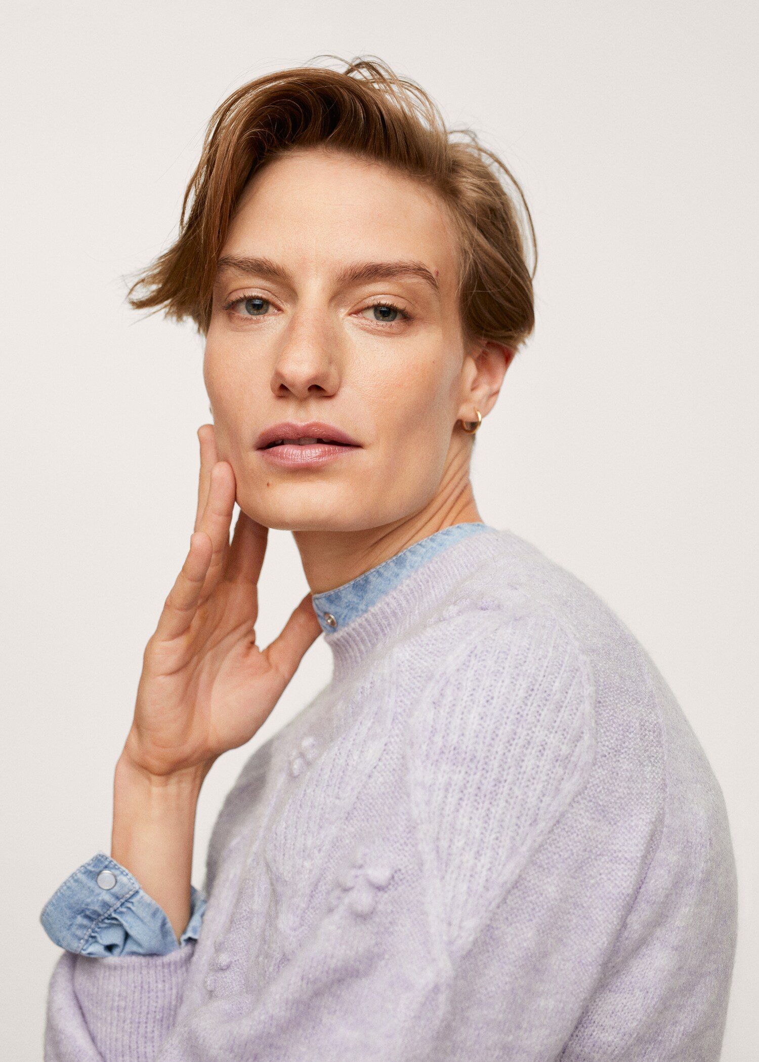 Flowers knit sweater - Details of the article 1