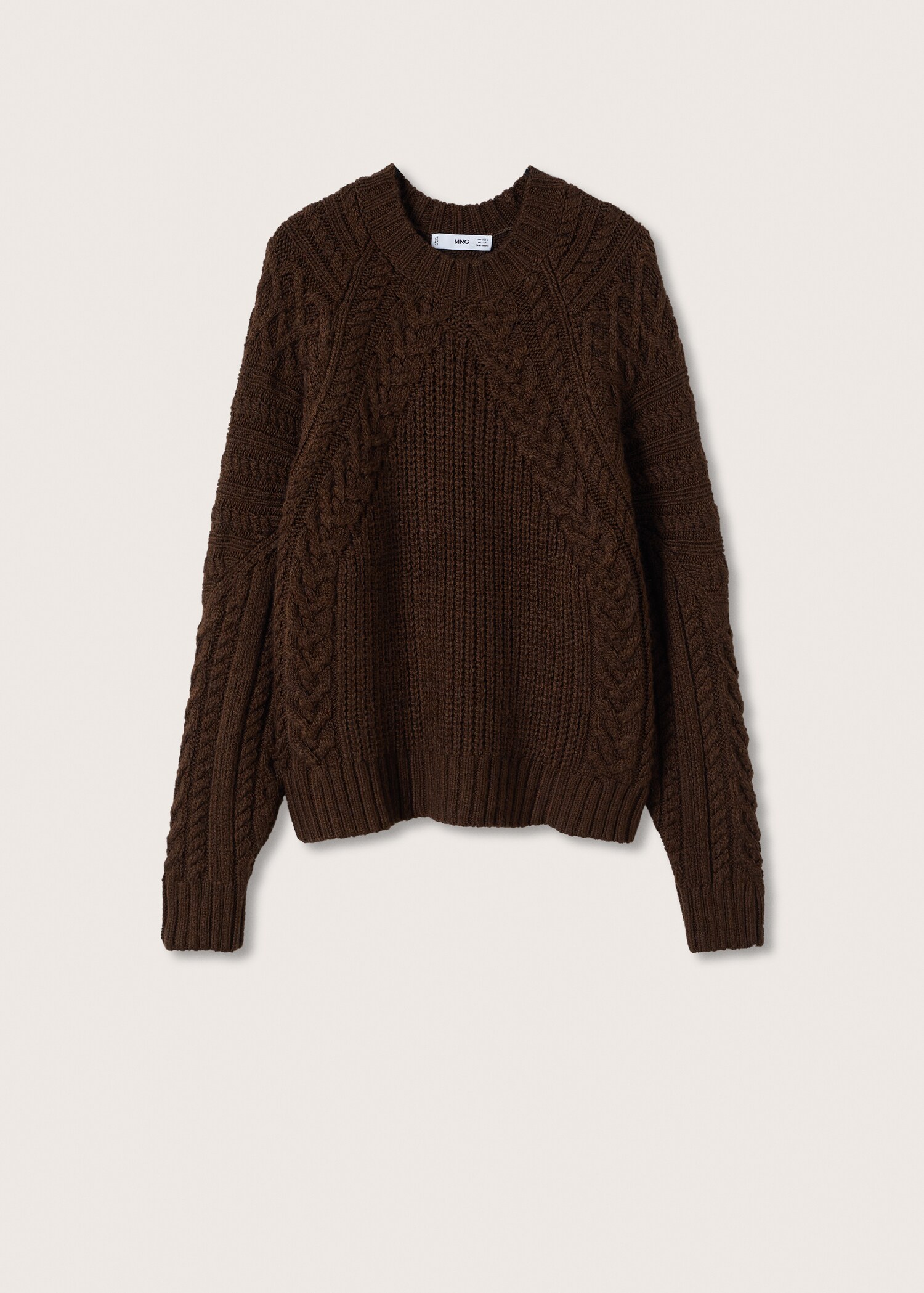 Contrasting knit sweater - Article without model