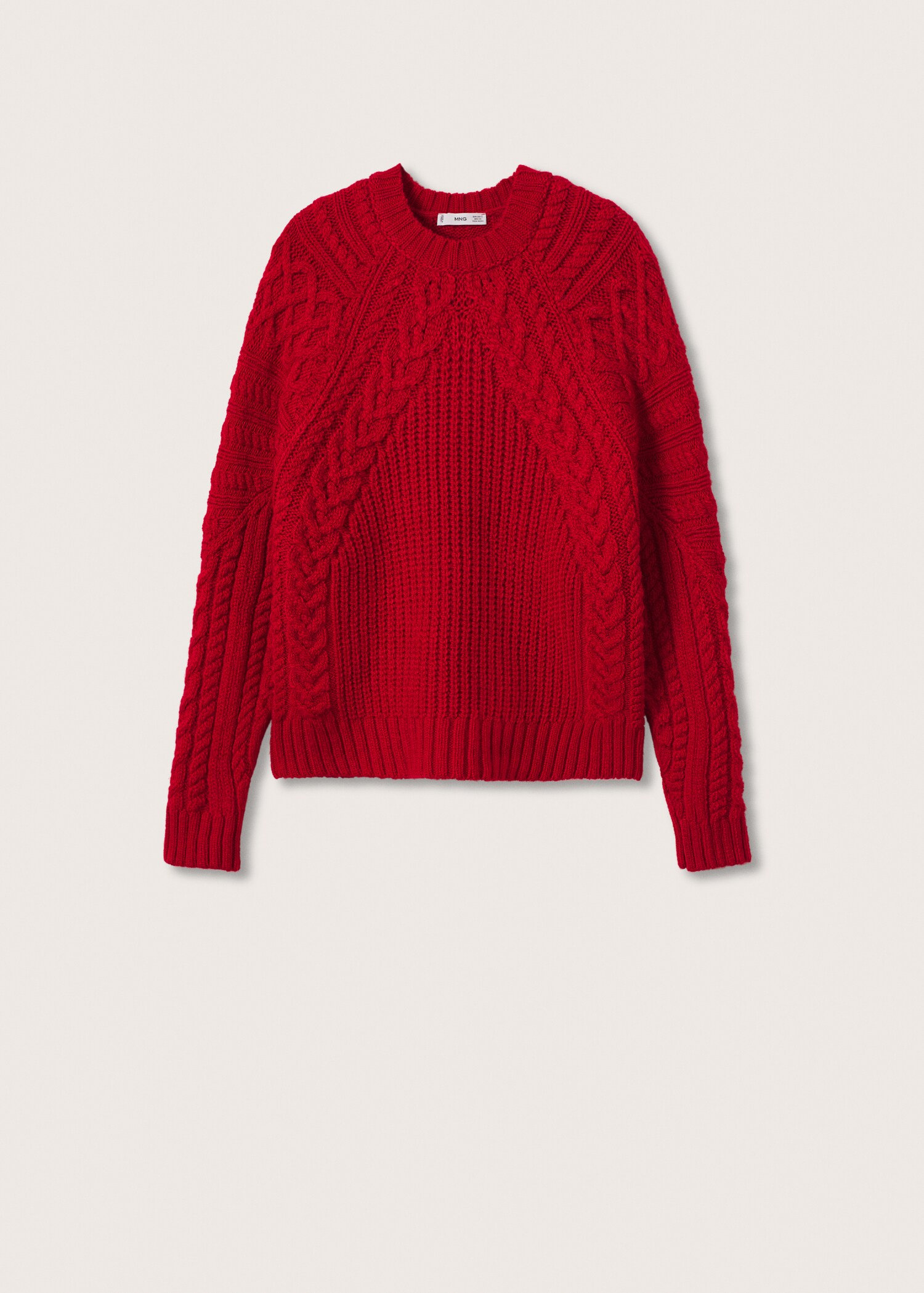 Contrasting knit sweater - Article without model