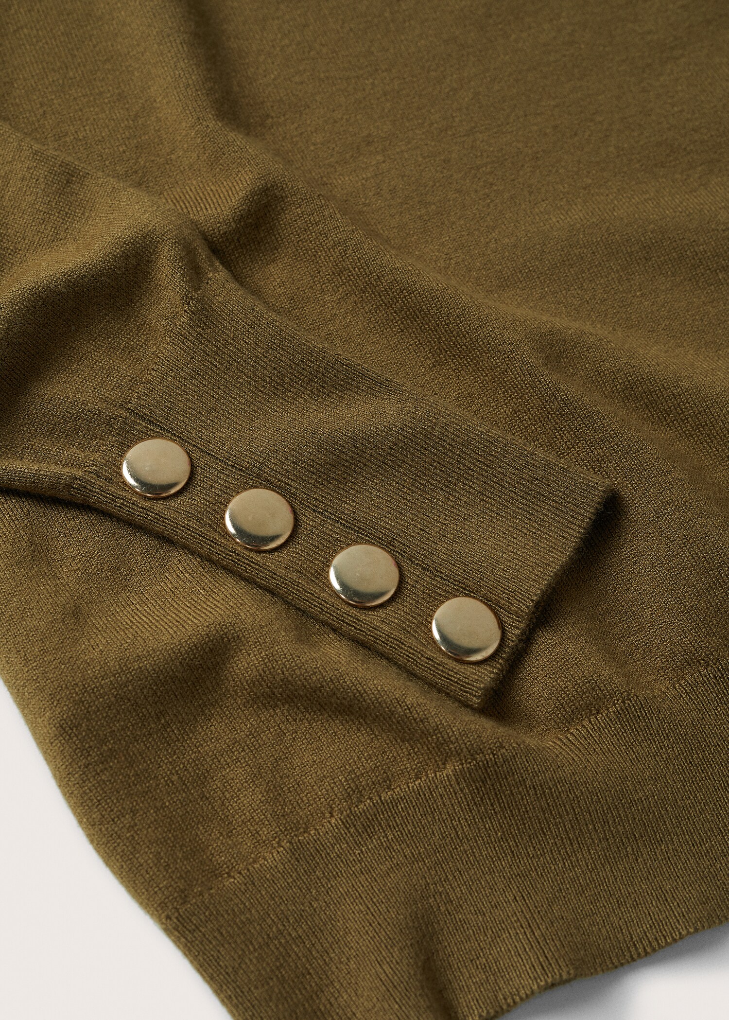 Úpletový svetr s detailem knoflíků - Detail zboží 8